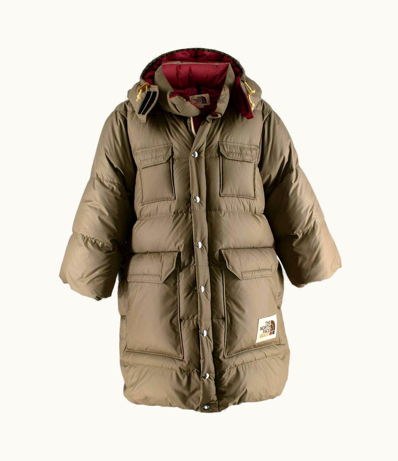 Gucci Gucci The North Face Limited Khaki Down Coat - Us