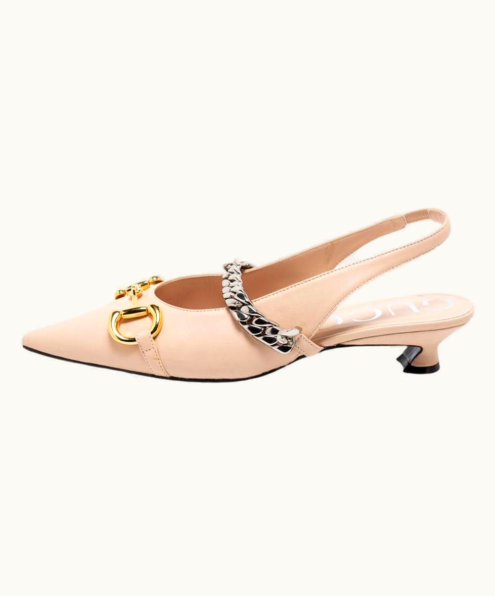 Gucci Gucci Beige Quilted Leather Criss Cross Webby Slide Sandals