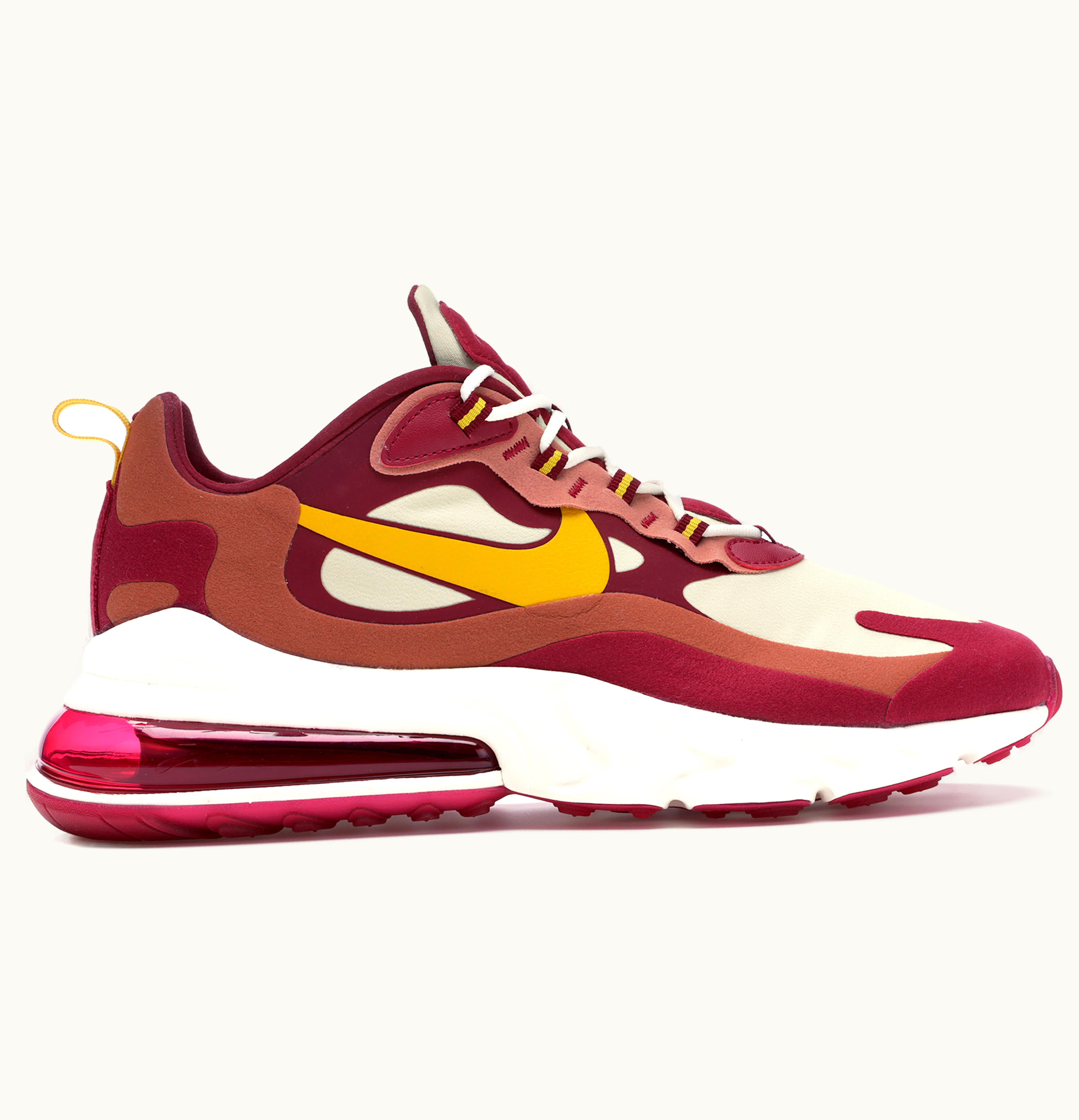 Nike Nike Air Max 270 React Noble Red Team Gold