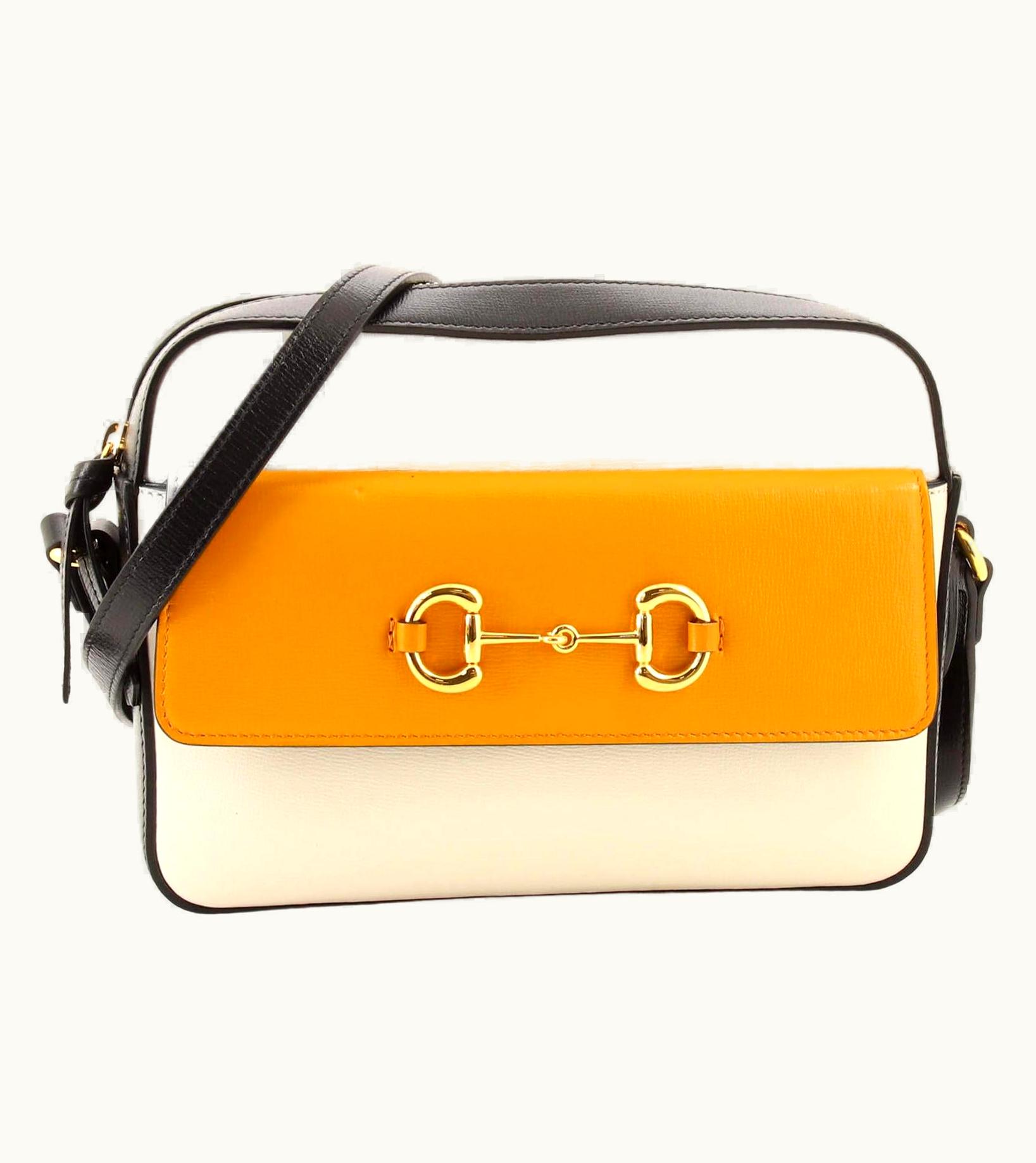 Gucci Gucci 1955 Horsebit Camera Bag Leather Small Neutral