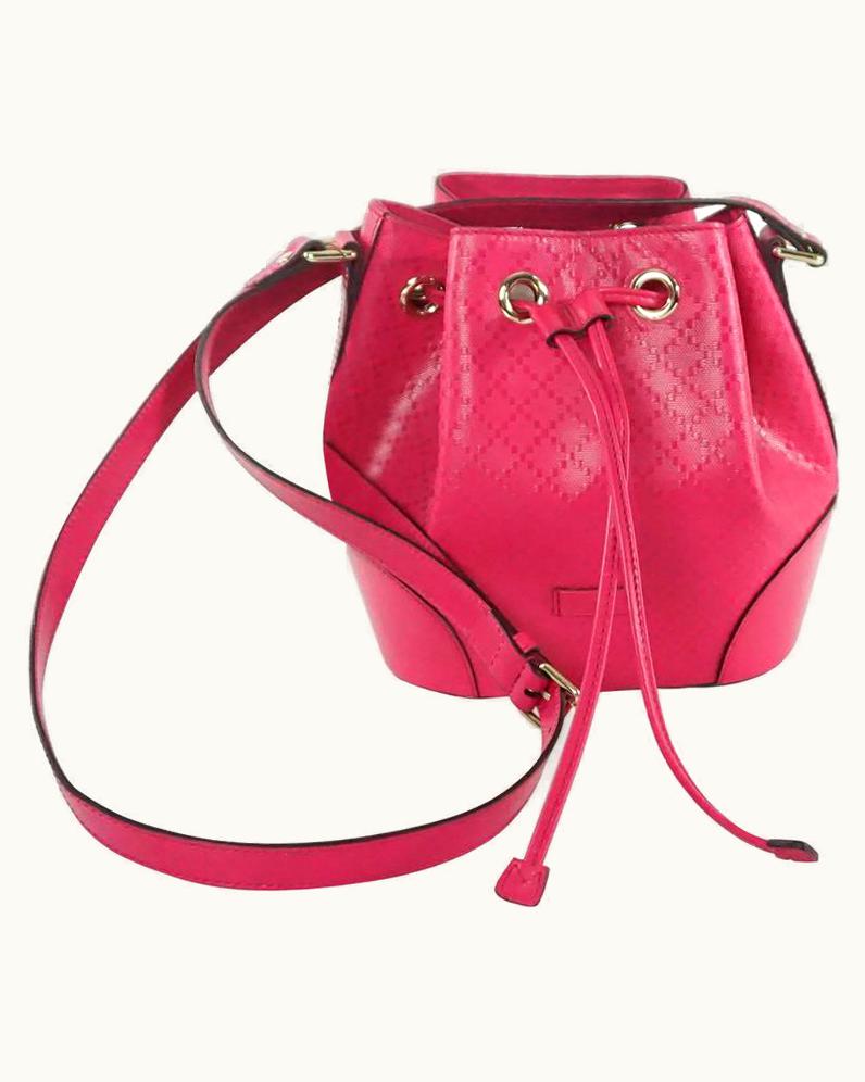 Gucci Gucci Pink Diamante Bucket Bag  2015