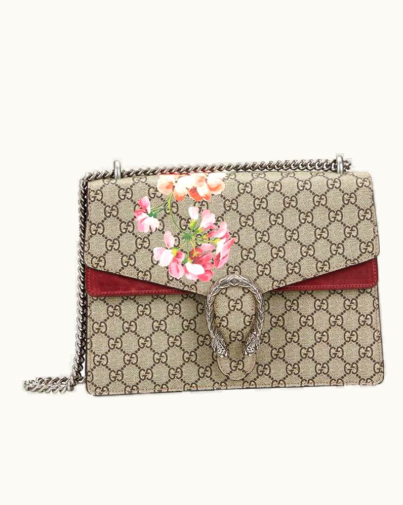 Gucci 2016 Gucci Gg Supreme Blooms Print Medium Dionysus