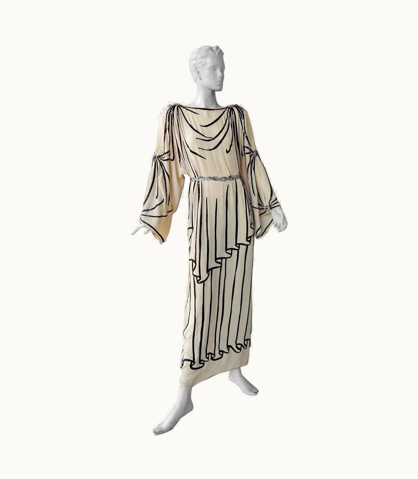 Gucci Gucci Grecian Runway Jeweled Evening Dress