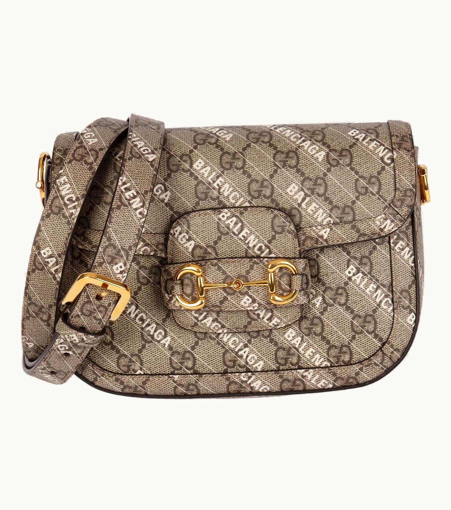 Balenciaga Gucci Balenciaga Gg Supreme Canvas The Hacker Project Web Mini Horsebit 1955