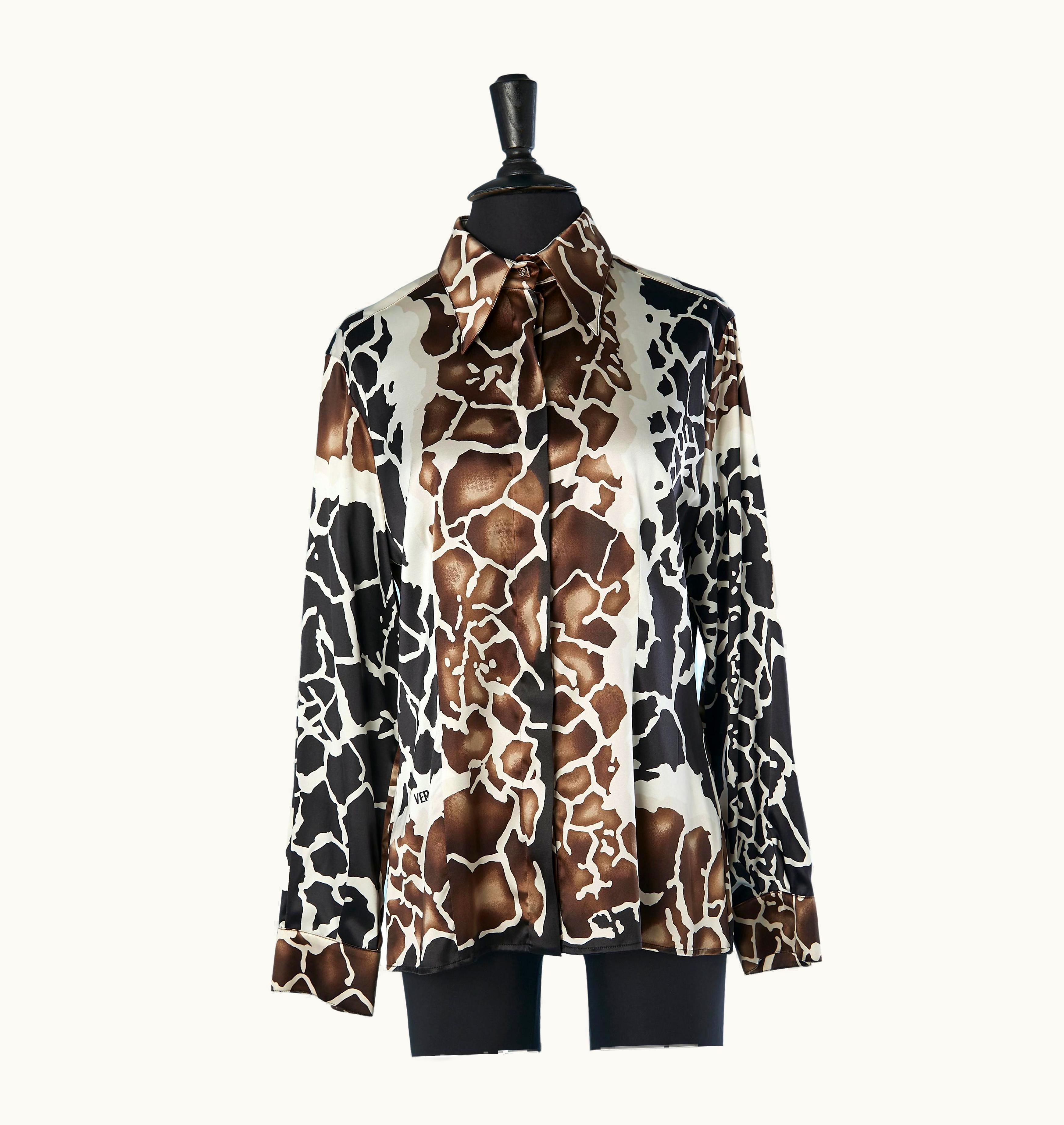 Versace Silk Animal Printed Shirt Versace