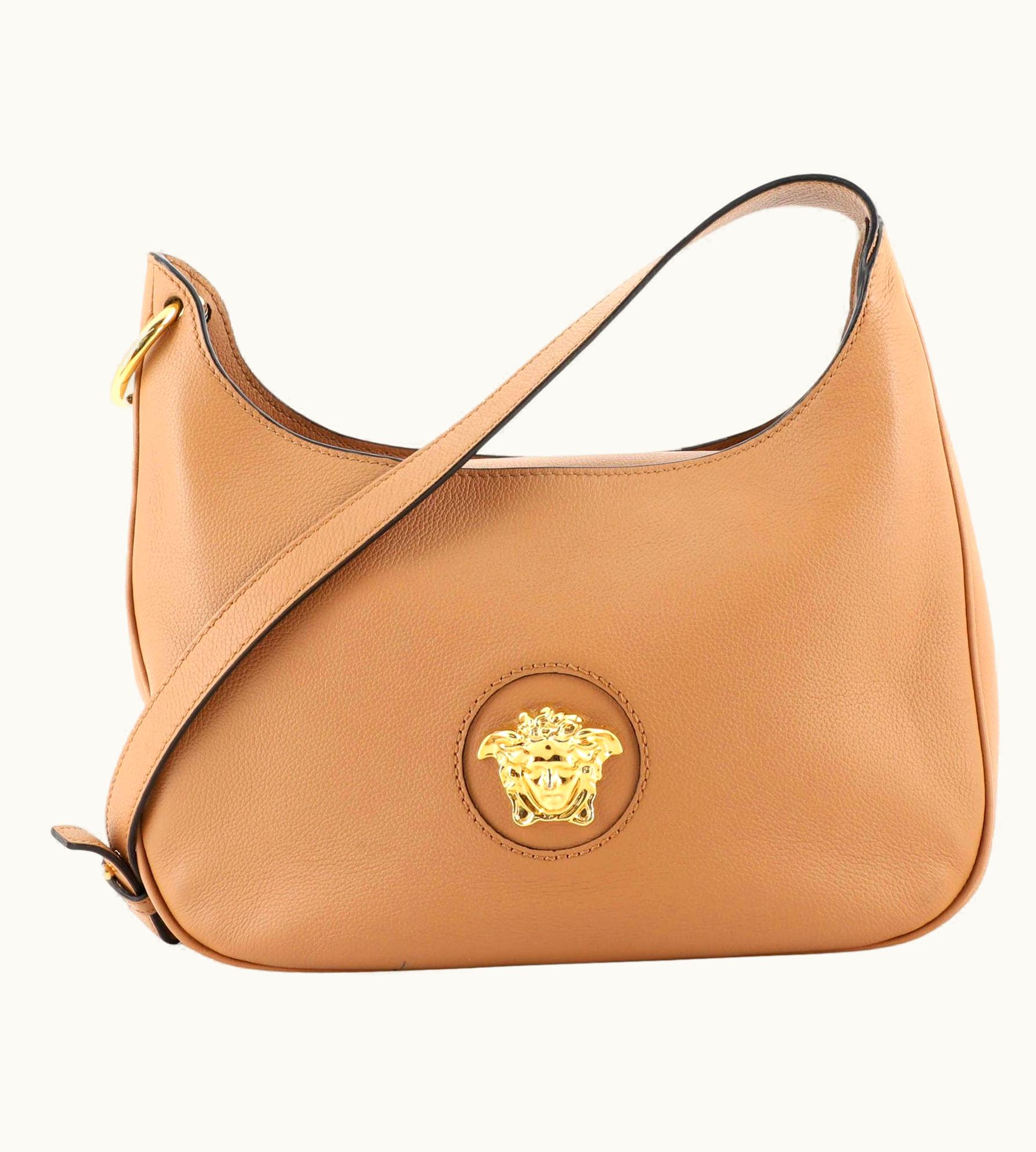 Versace La Medusa Hobo Leather Medium