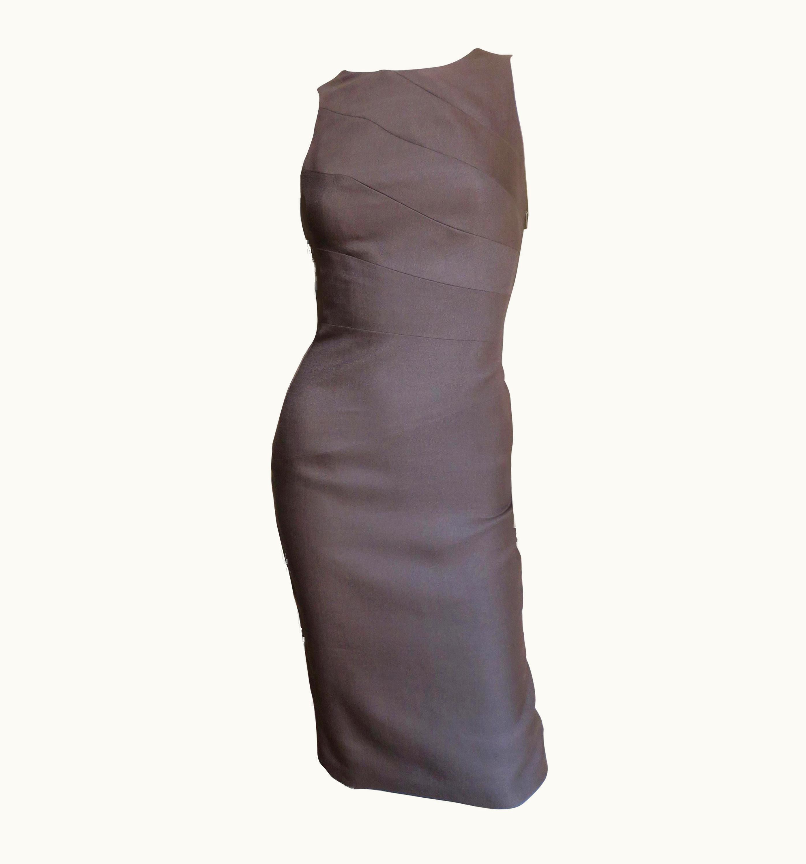 Versace Bodycon Spiral Seam Dress