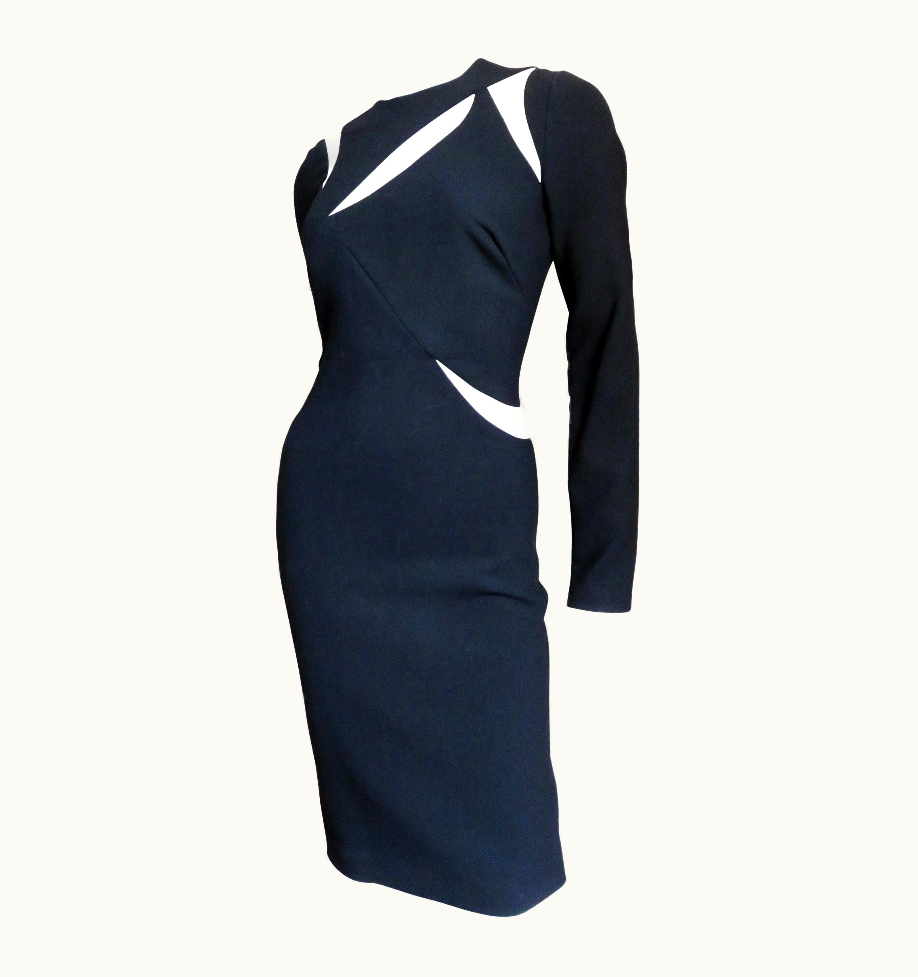 Versace Bodycon Dress With Cut Outs