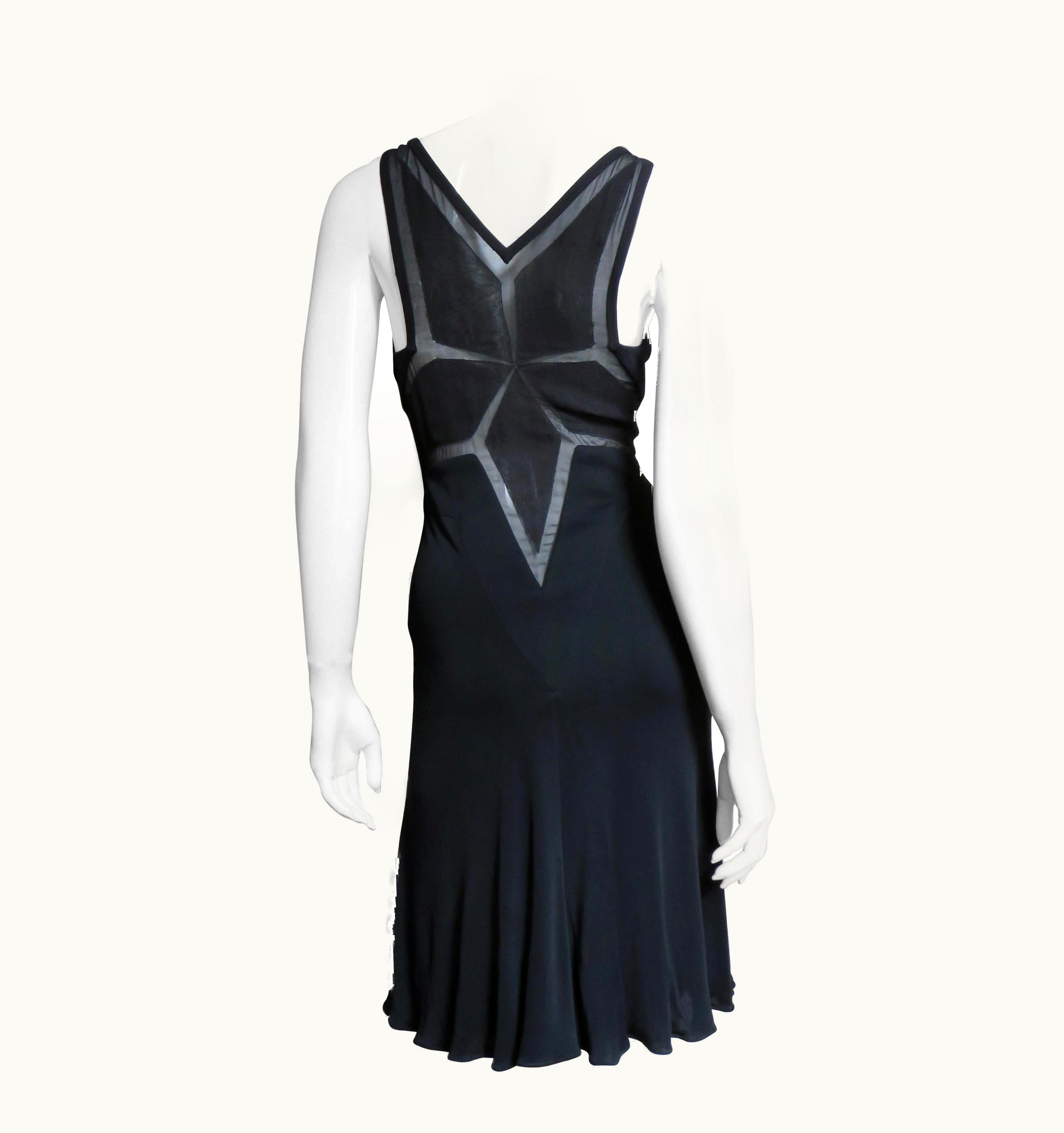 Versace Silk Dress With Back Detail