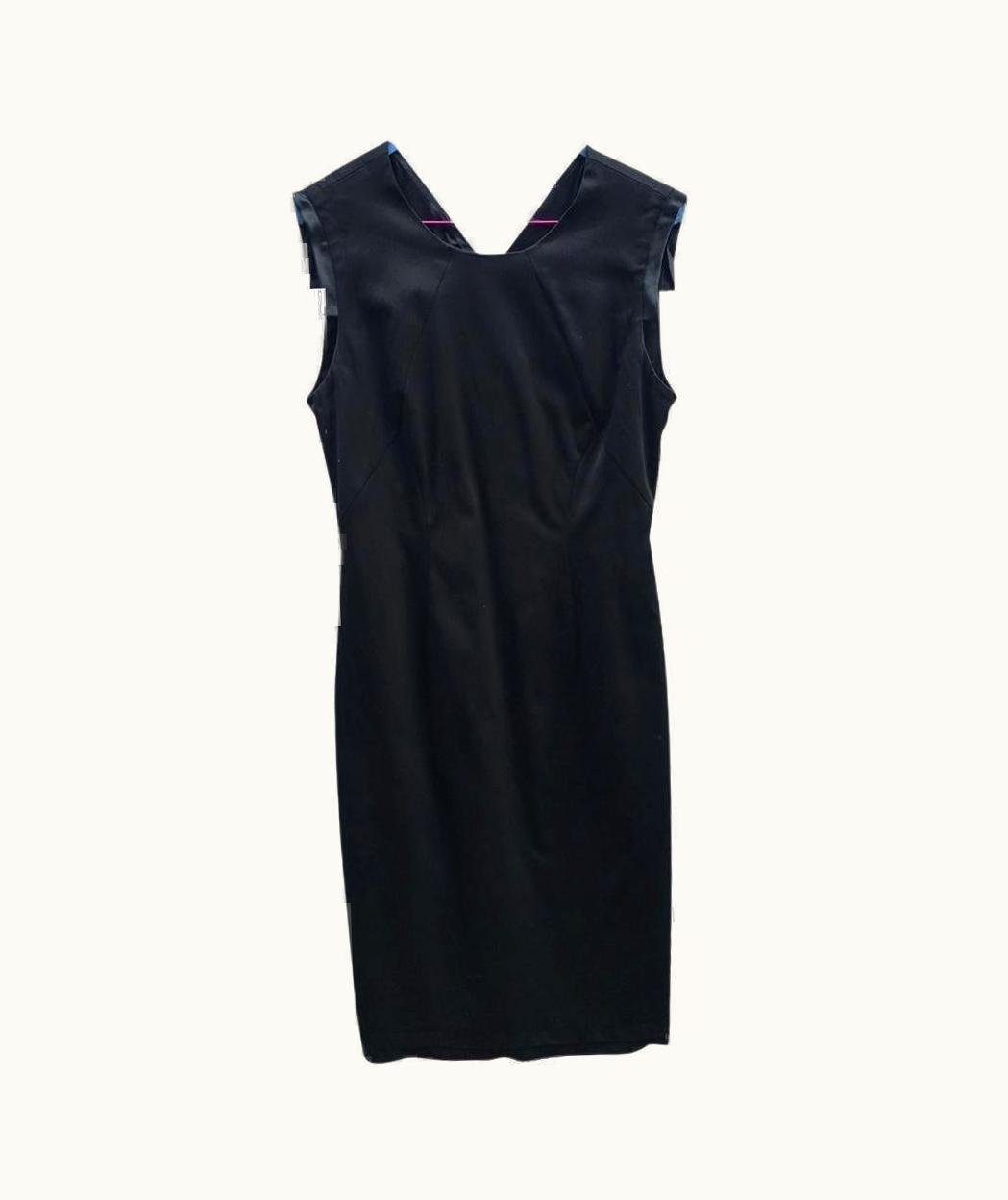 Versace Cotton Mid-Length Dress In Black