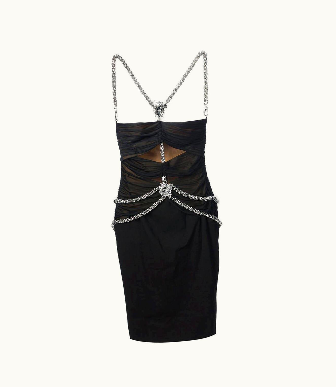 Versace Medusa Black Dress