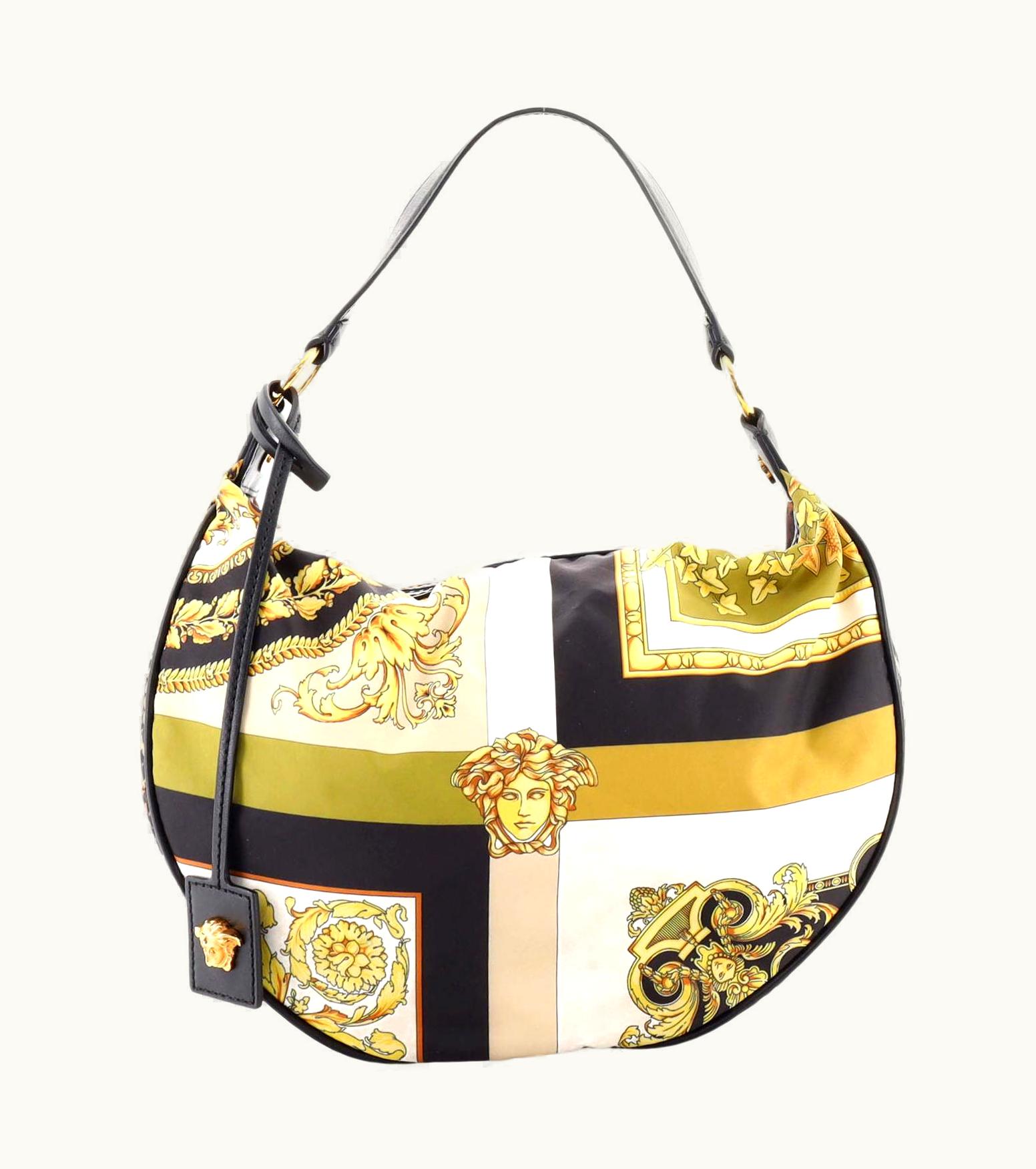 Versace : Rodeo Pop Shoulder Bag Printed Nylon