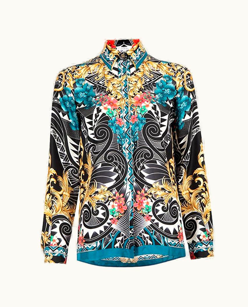 Versace Women' Floral & Damask Patterned Blouse