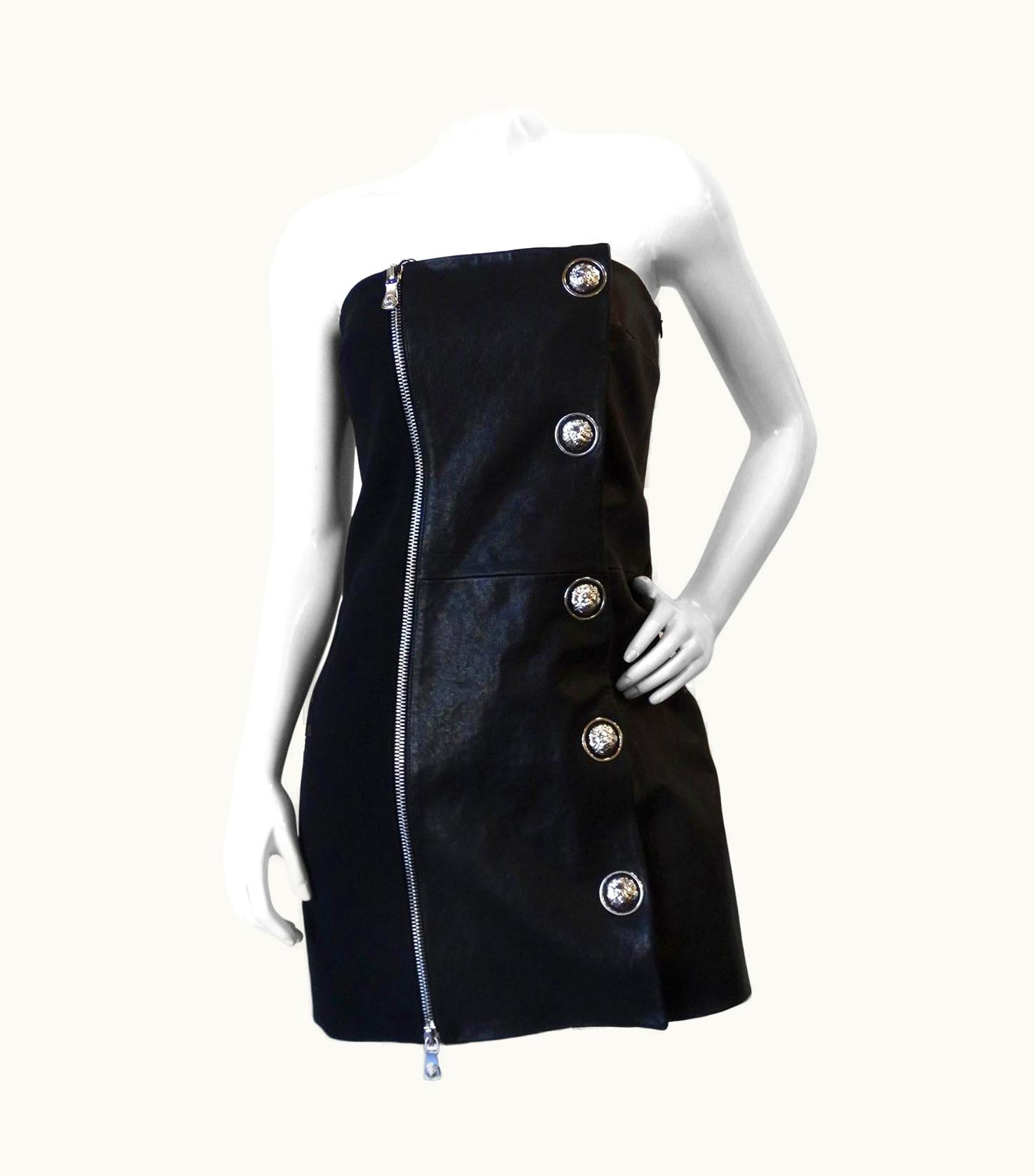 Versace 2000s Anthony Vaccarello For Versus Versace Strapless Dress