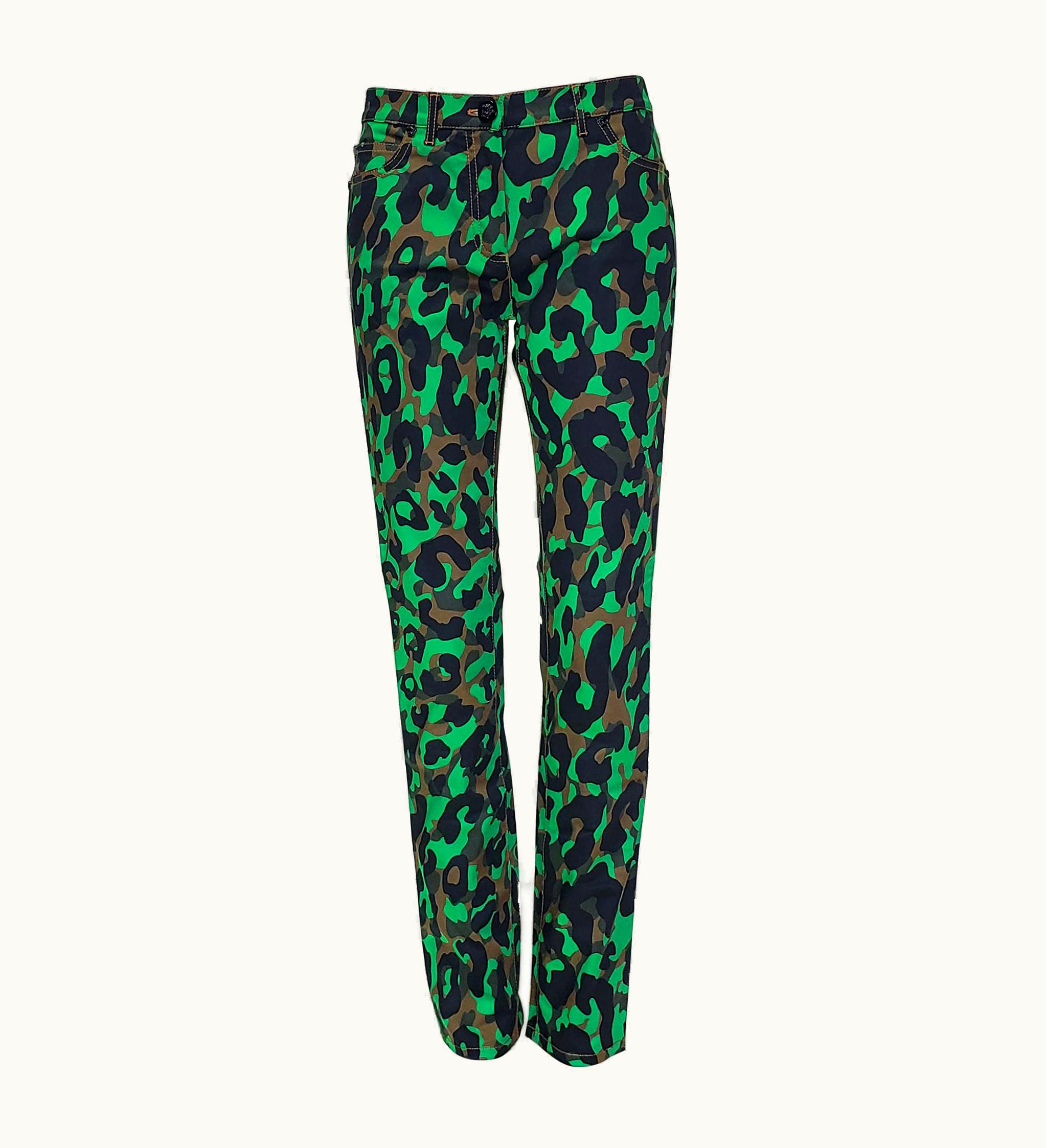 Versace S/S 2016 Versace Green Military Pants UZ0576647