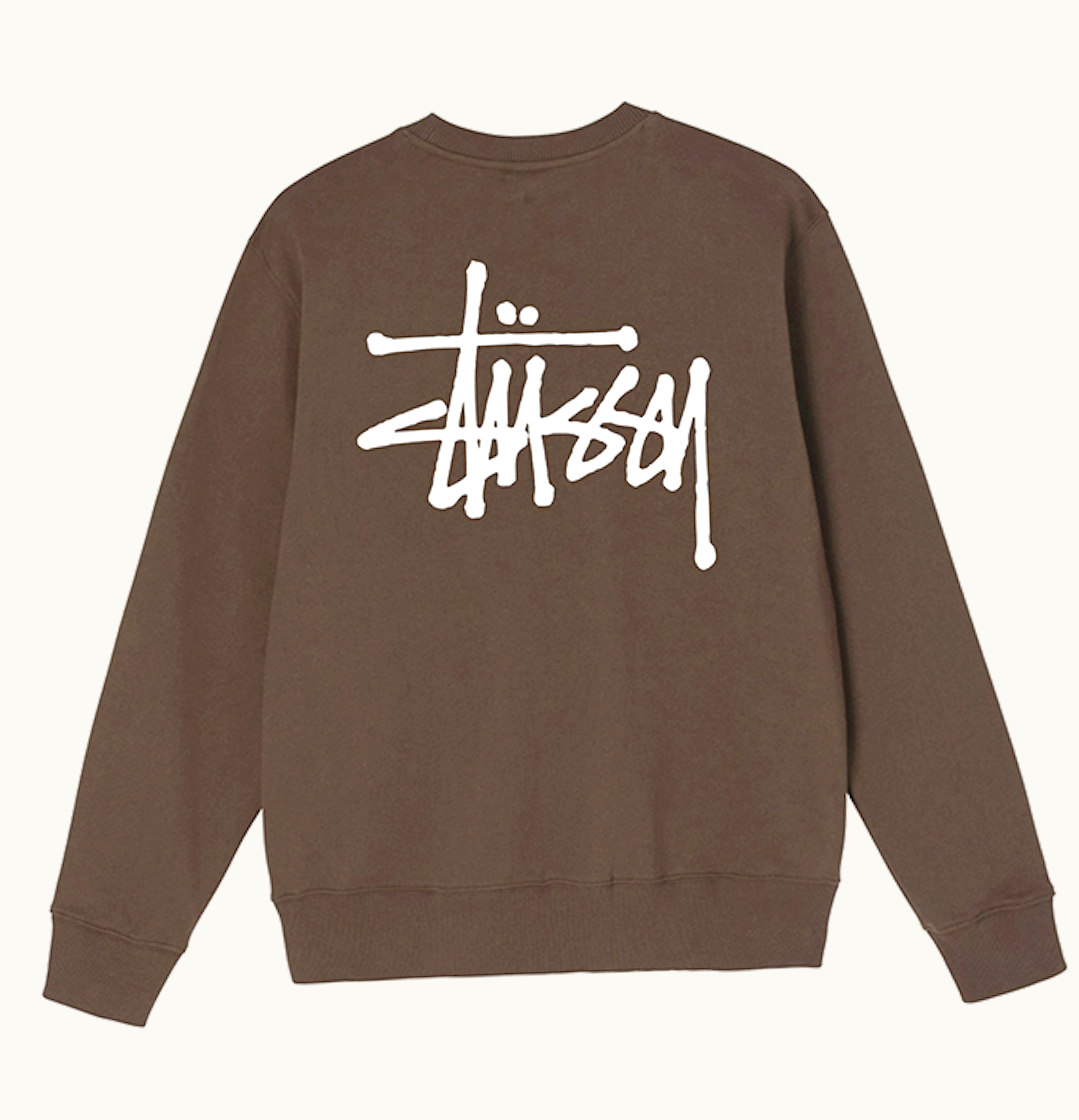 Stussy Stussy Basic Crew Coffee White