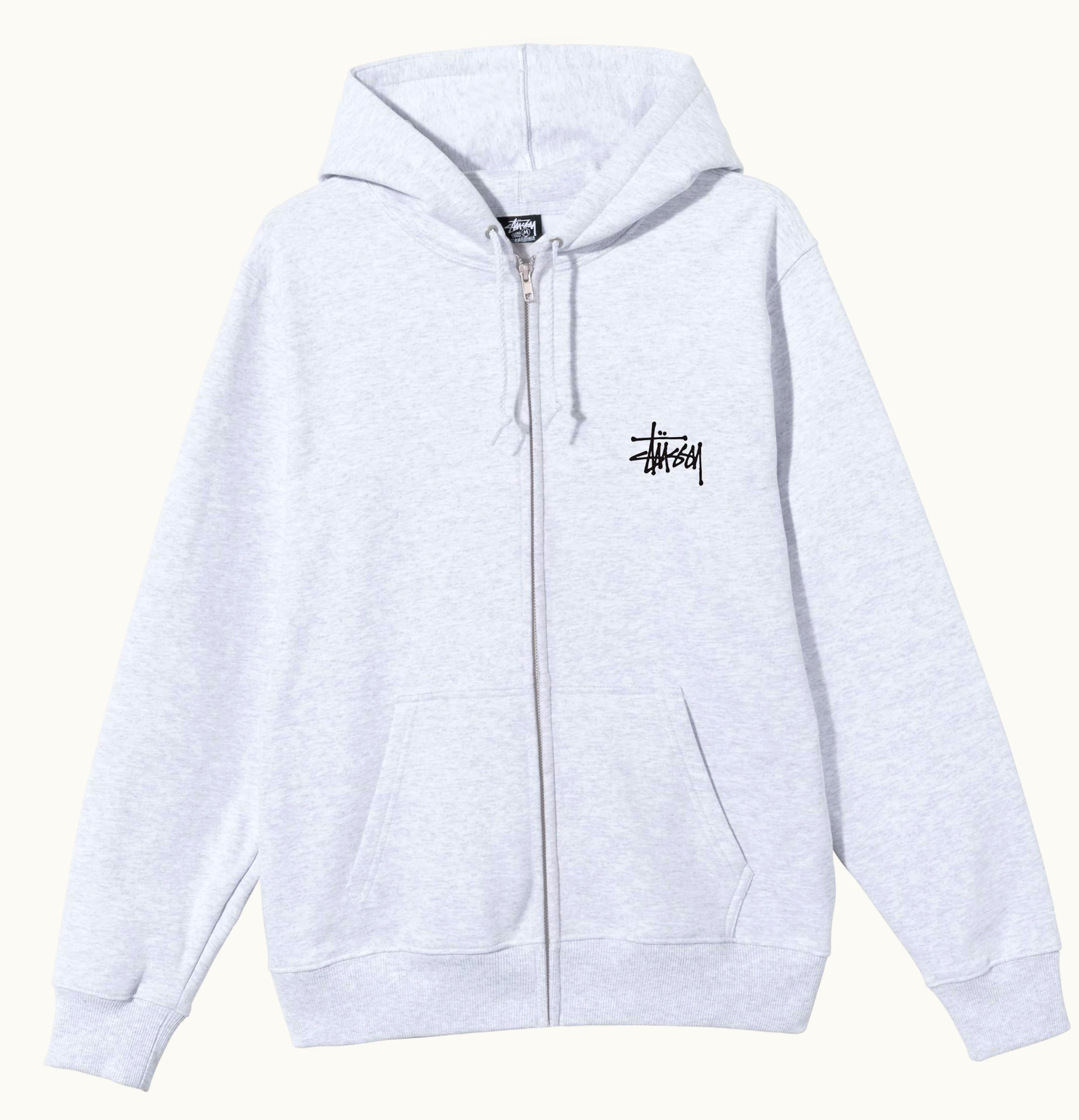 Stussy Stussy Bacis Zip Hoodie Ash Heather