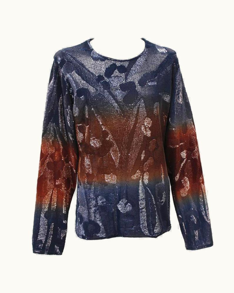 Versace Versace Limited Edition Long Sleeve Sequin Embroidered Sweater For Men