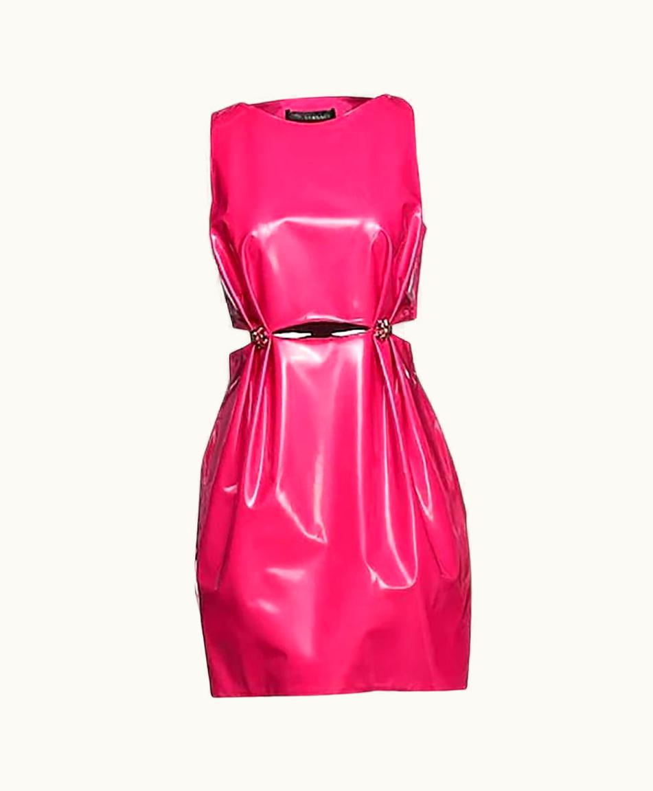 Versace Versace Pink Mini Dress WS/S Rhinestones