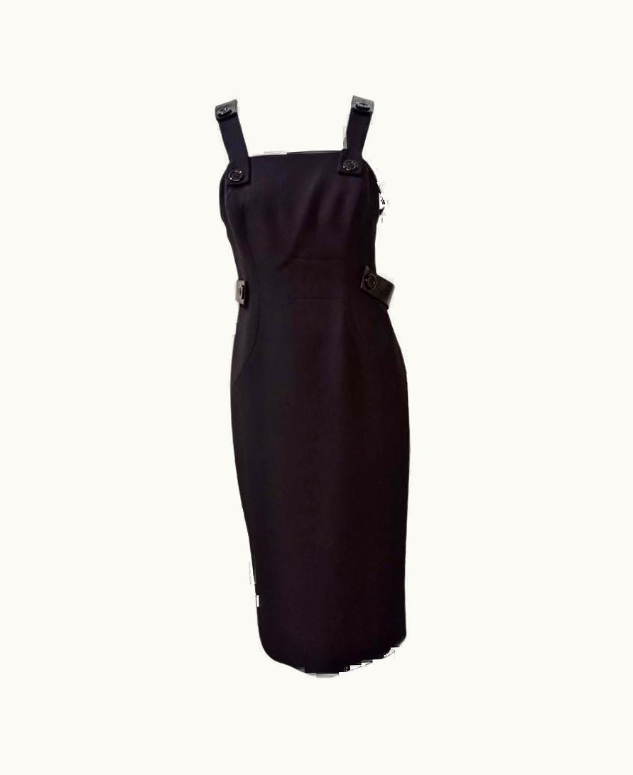 Versace 2021/2022 Versace AW Black Dress It 42 (us 6/8)