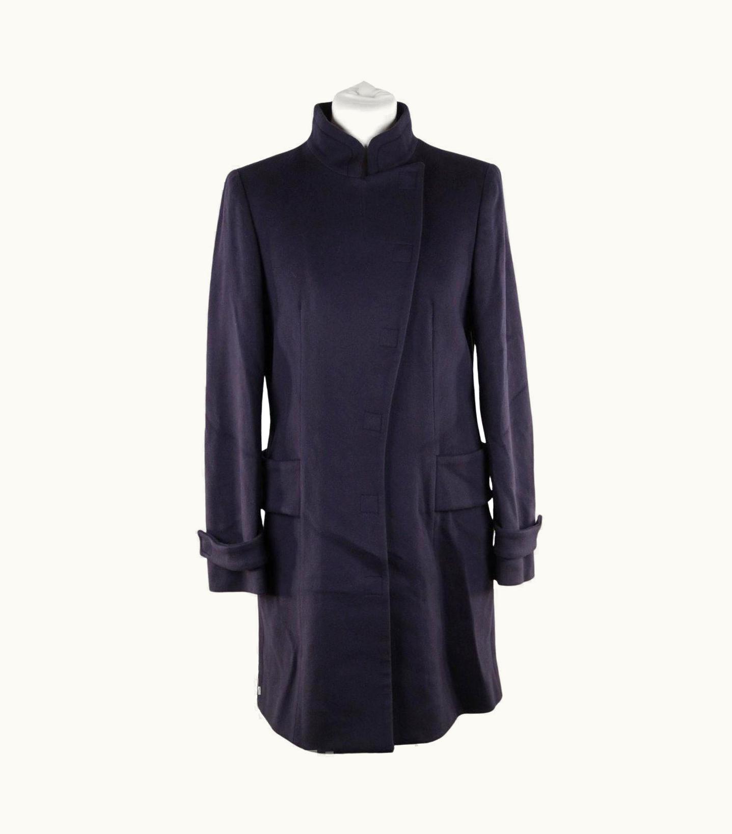 Versace Versace Blue Wool Coat 2008 Fall Winter Collection It