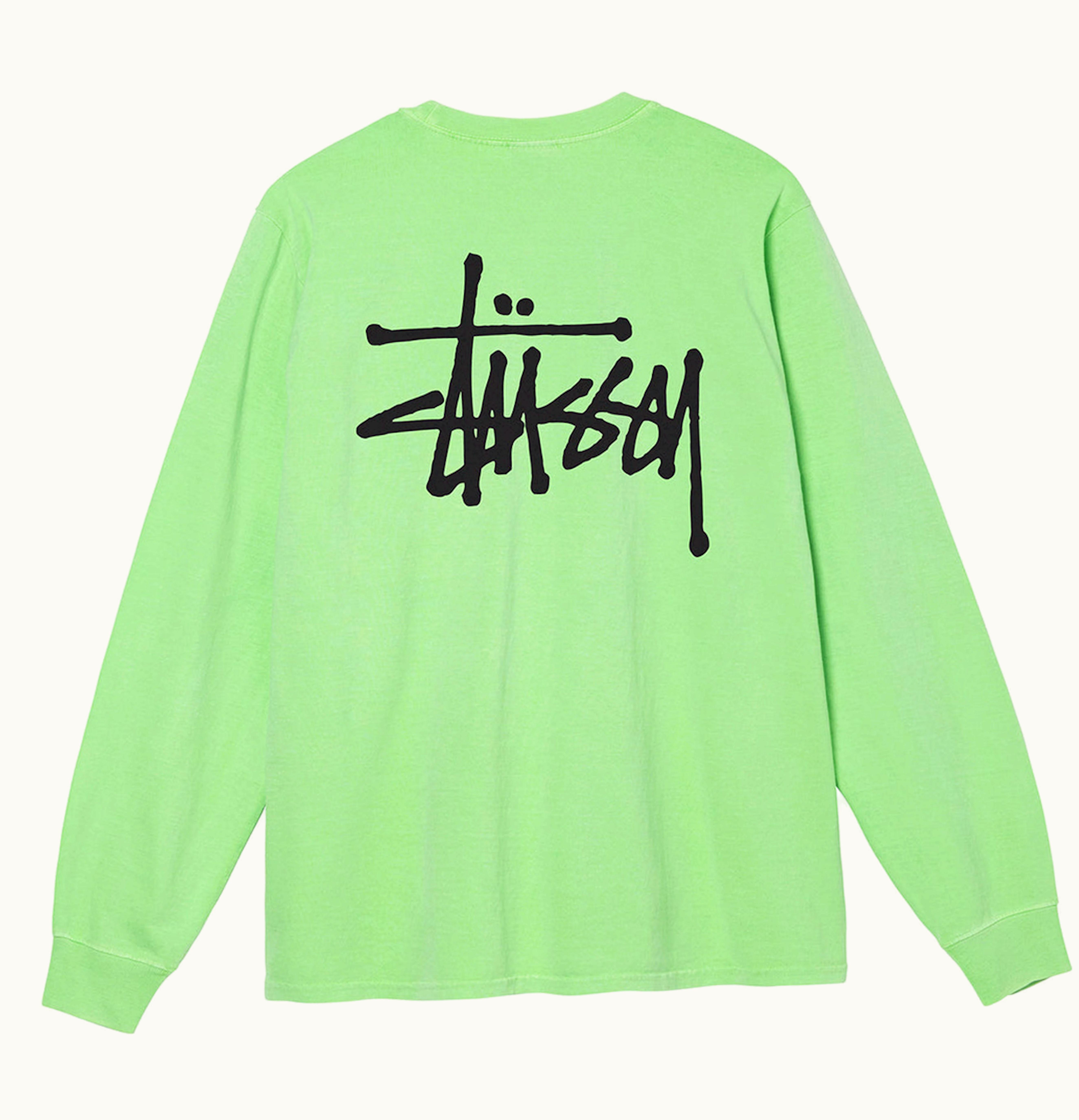 Stussy Stussy Basic Pigment Dyed LS Tee Green
