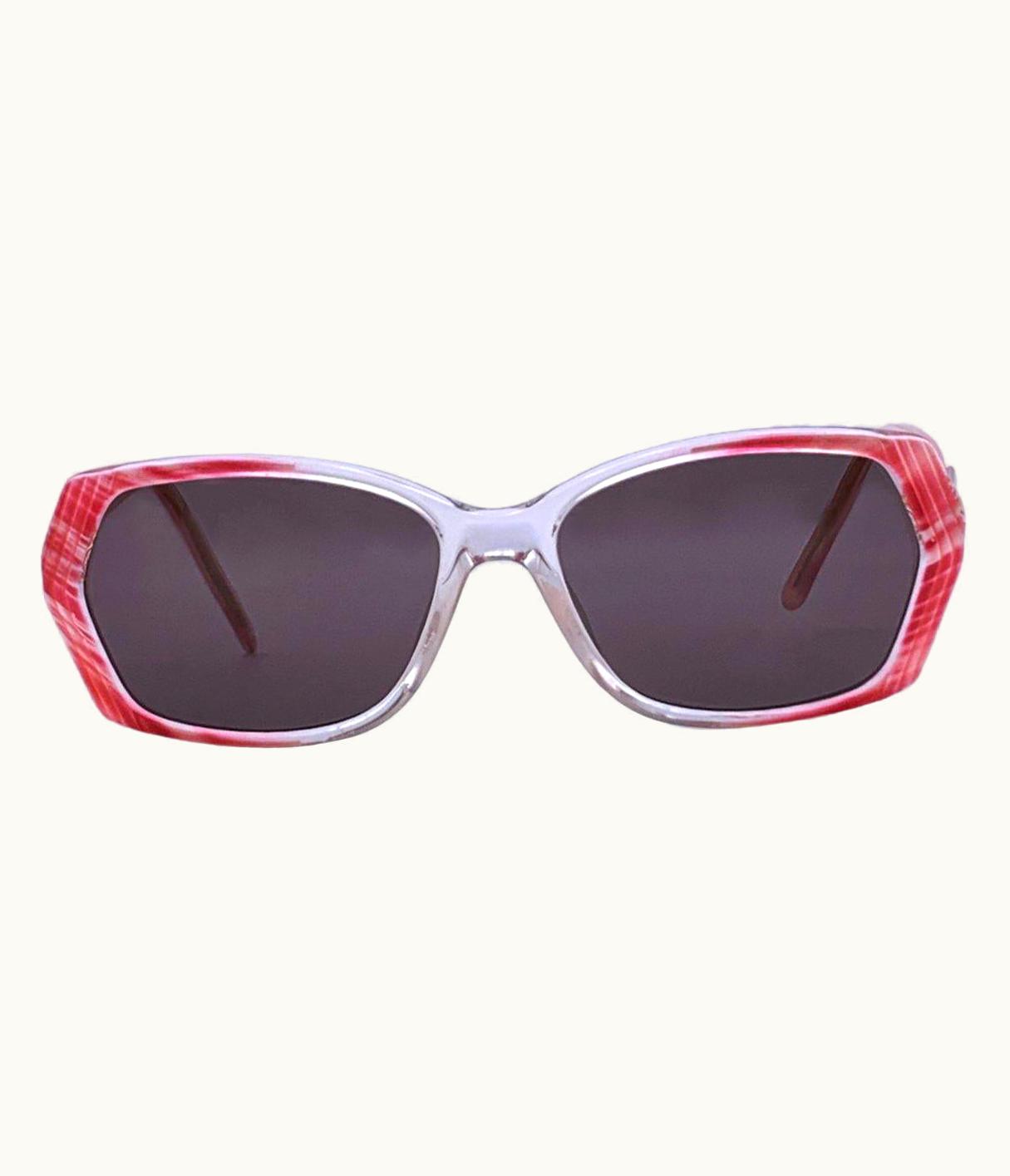 Gianni Versace Couture Gianni Versace Vintage Red And Clear Sunglasses Mod. V 292 54/15 135mm