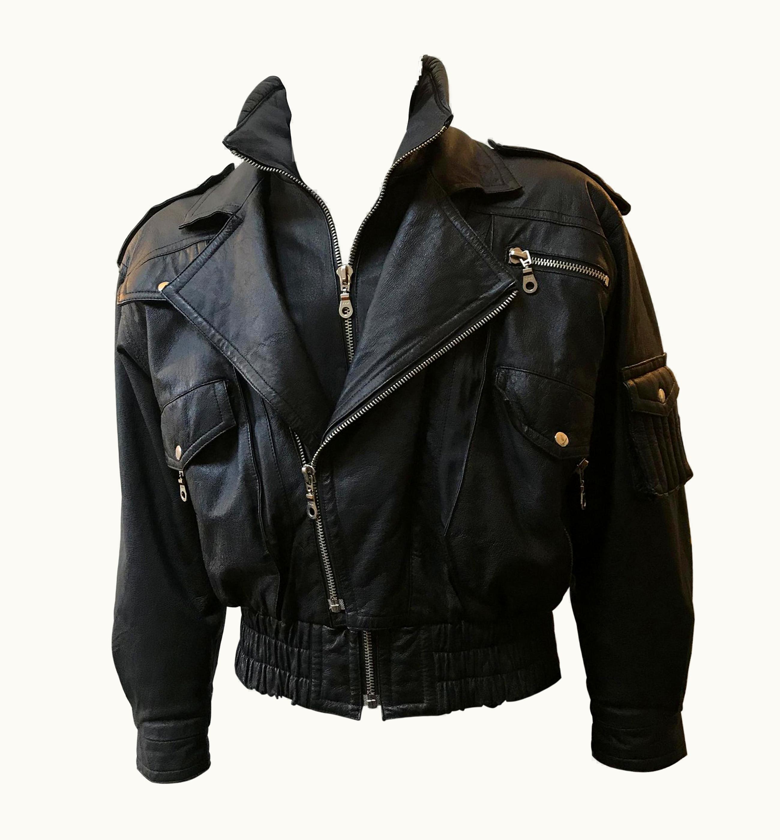 Versace Versace 80s Leather Jacket