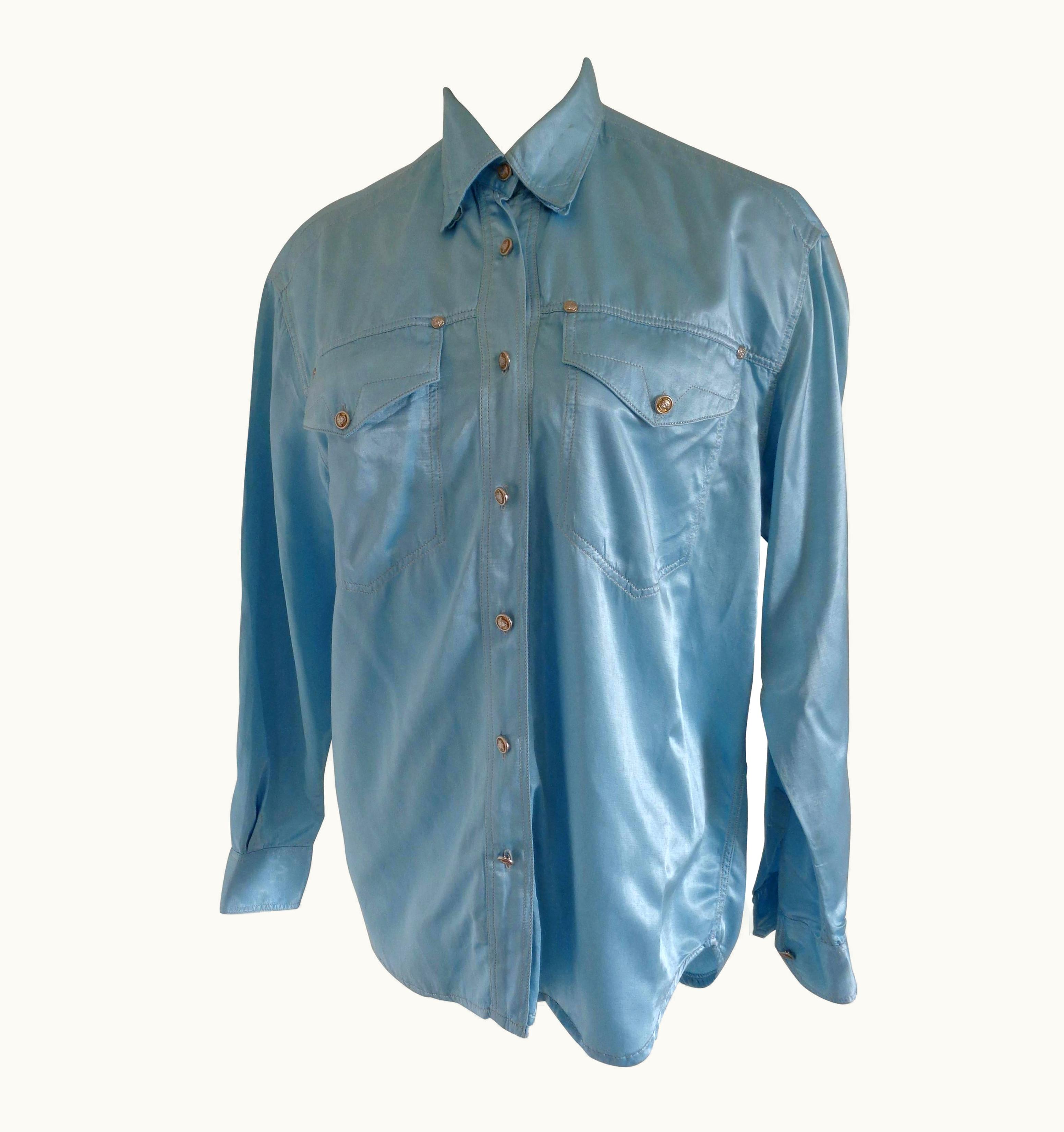 Versace Versace Jeans Couture Light Blu Shirt