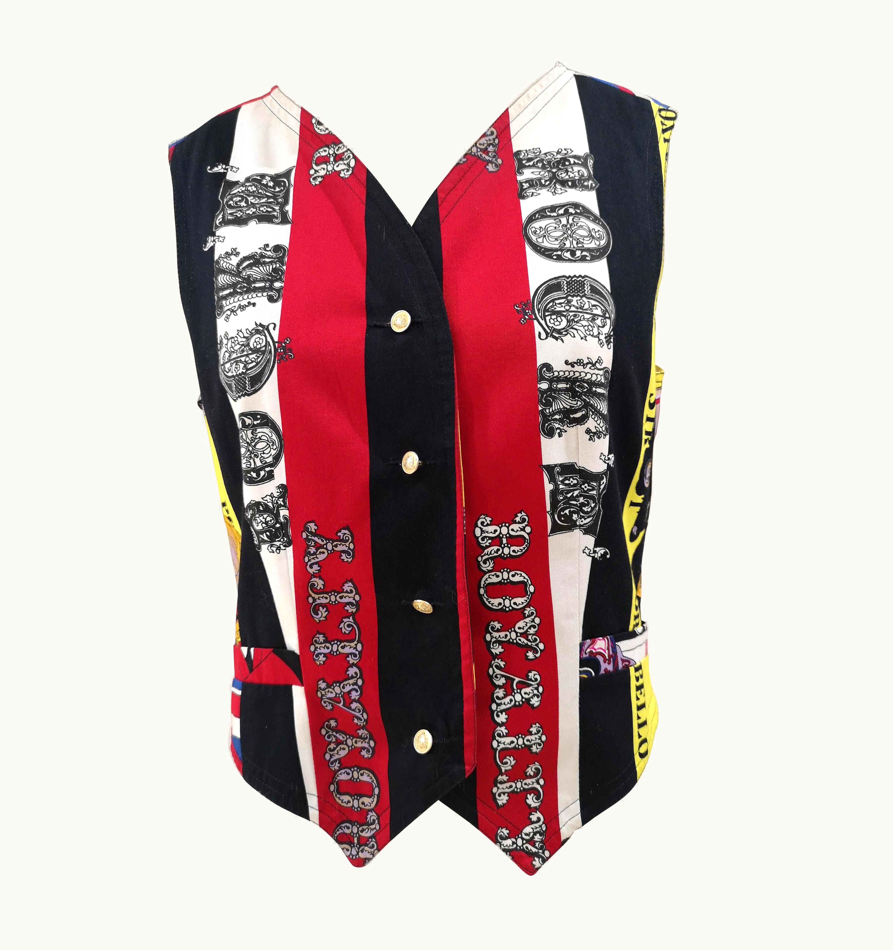 Versace 1990s Versace Beatles Vest S/S Gilet