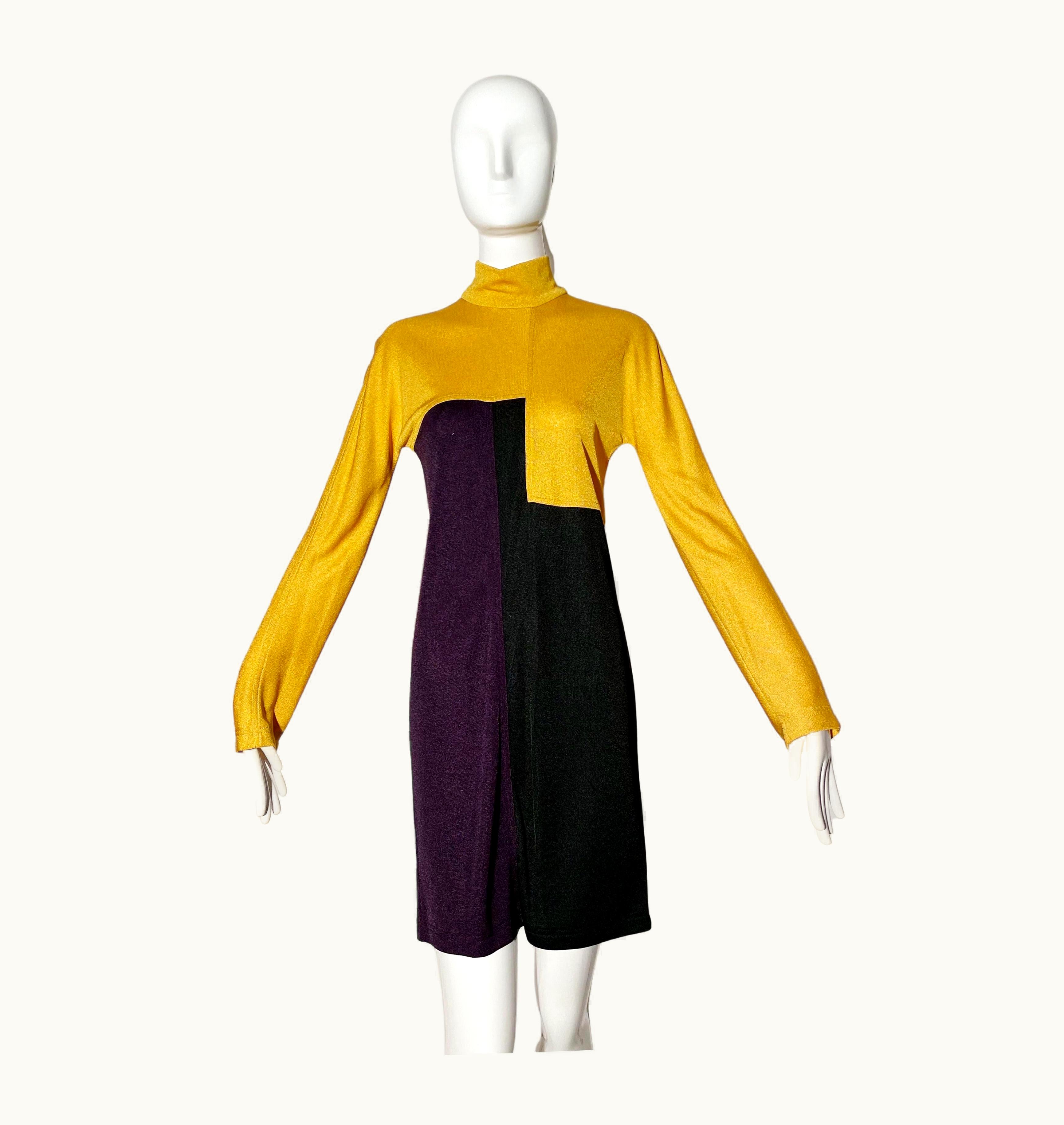 Gianni Versace Couture Gianni Versace Knit Colorblock Dress