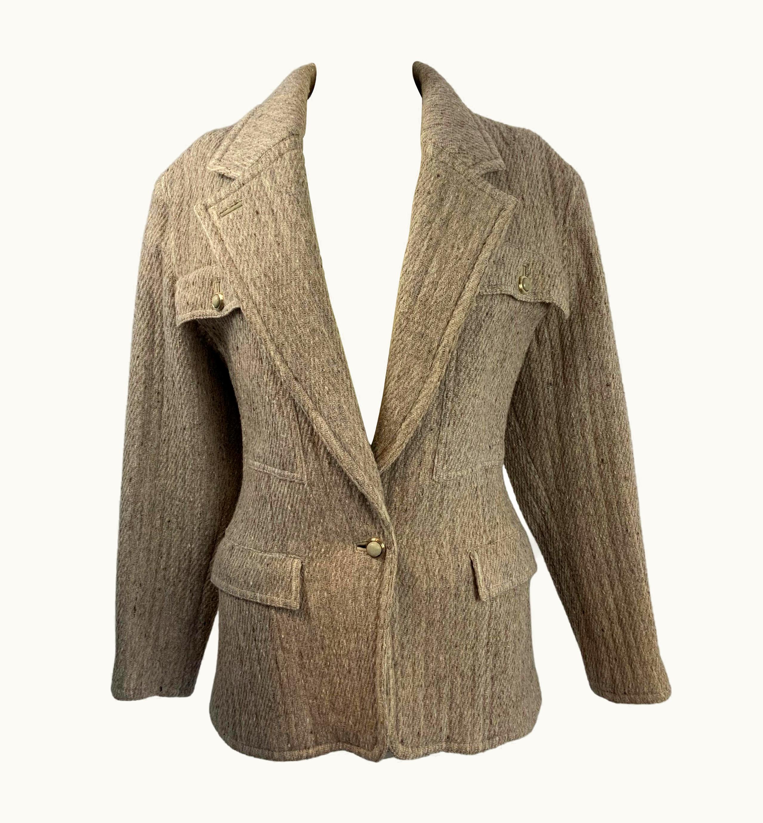 Gianni Versace Couture Gianni Versace 80s Wool Jacket