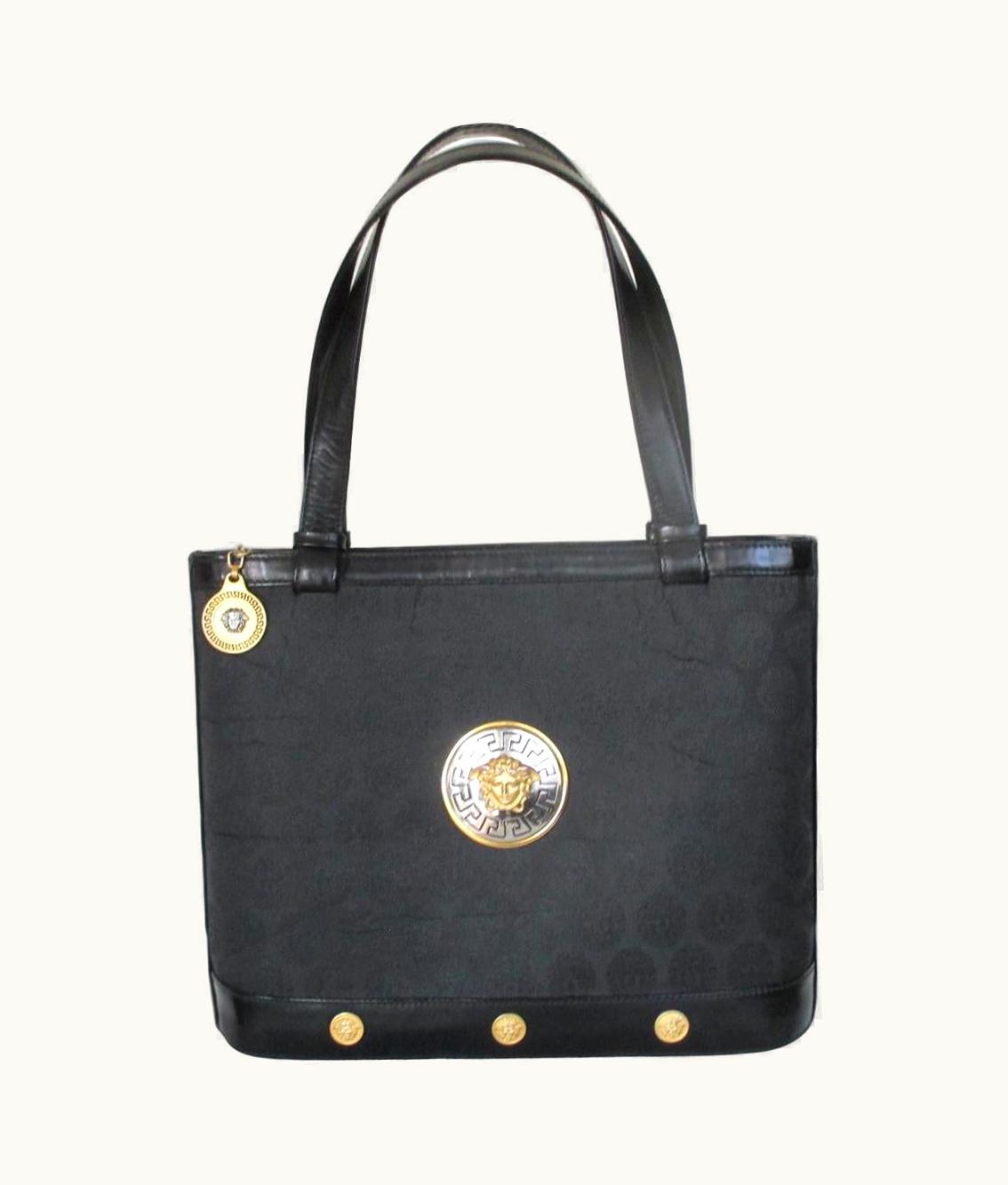 Gianni Versace Couture Gianni Versace Medusa Black Hand Bag