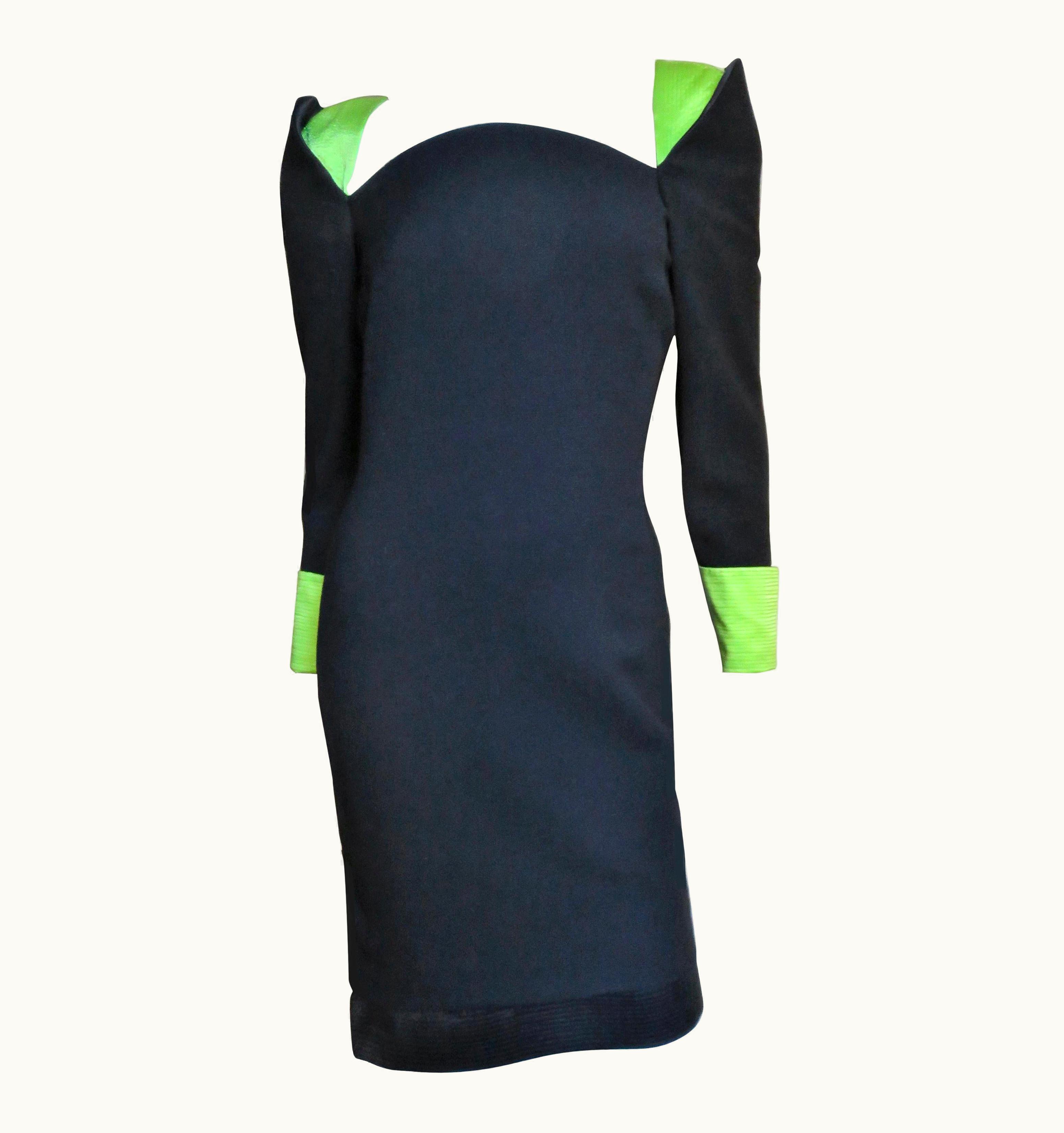 Gianni Versace Couture Gianni Versace Color Block Dress 1980s