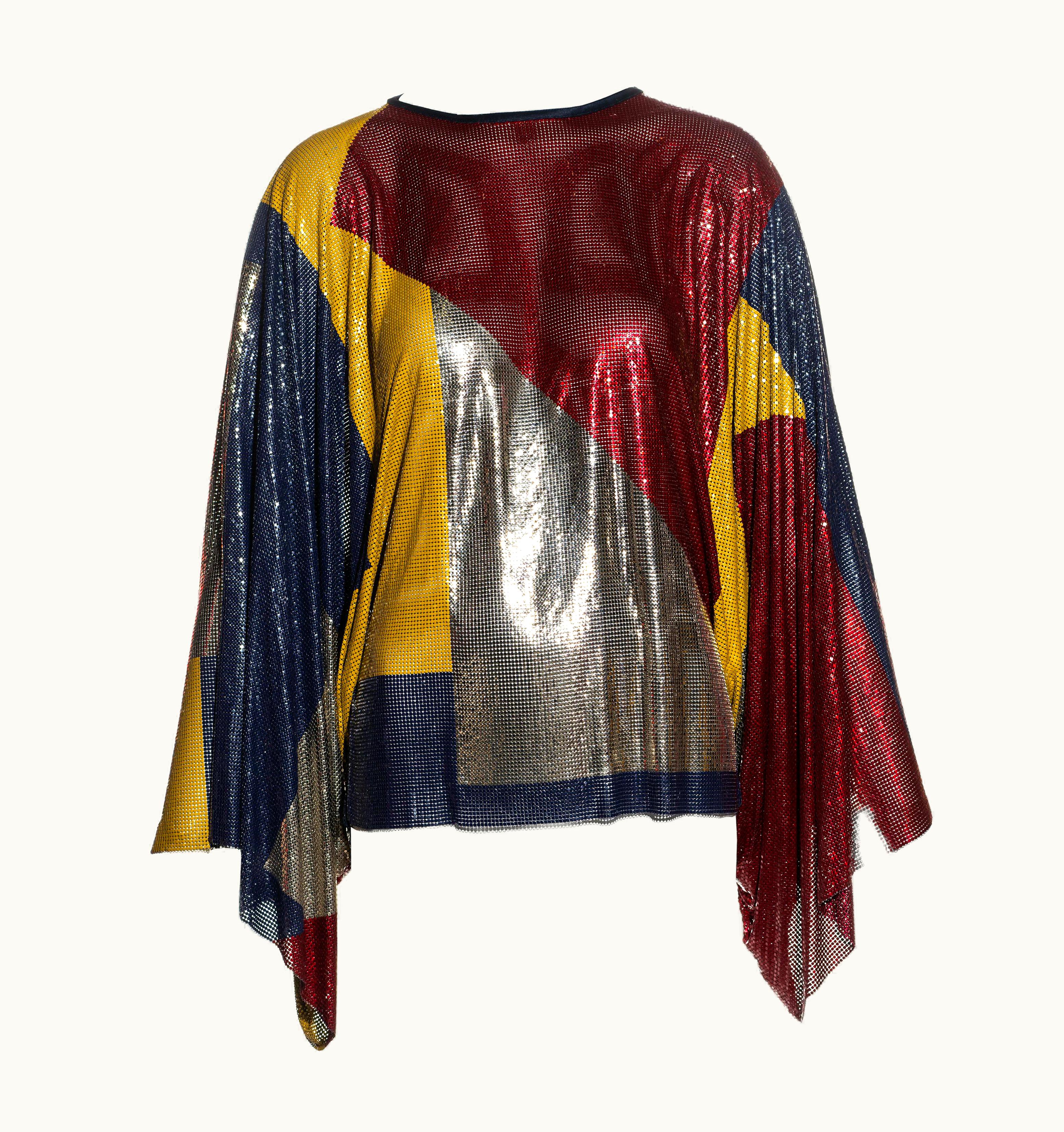 Gianni Versace Couture Gianni Versace Multicoloured Oroton Metal Chainmail Evening Tunic, AW 1984