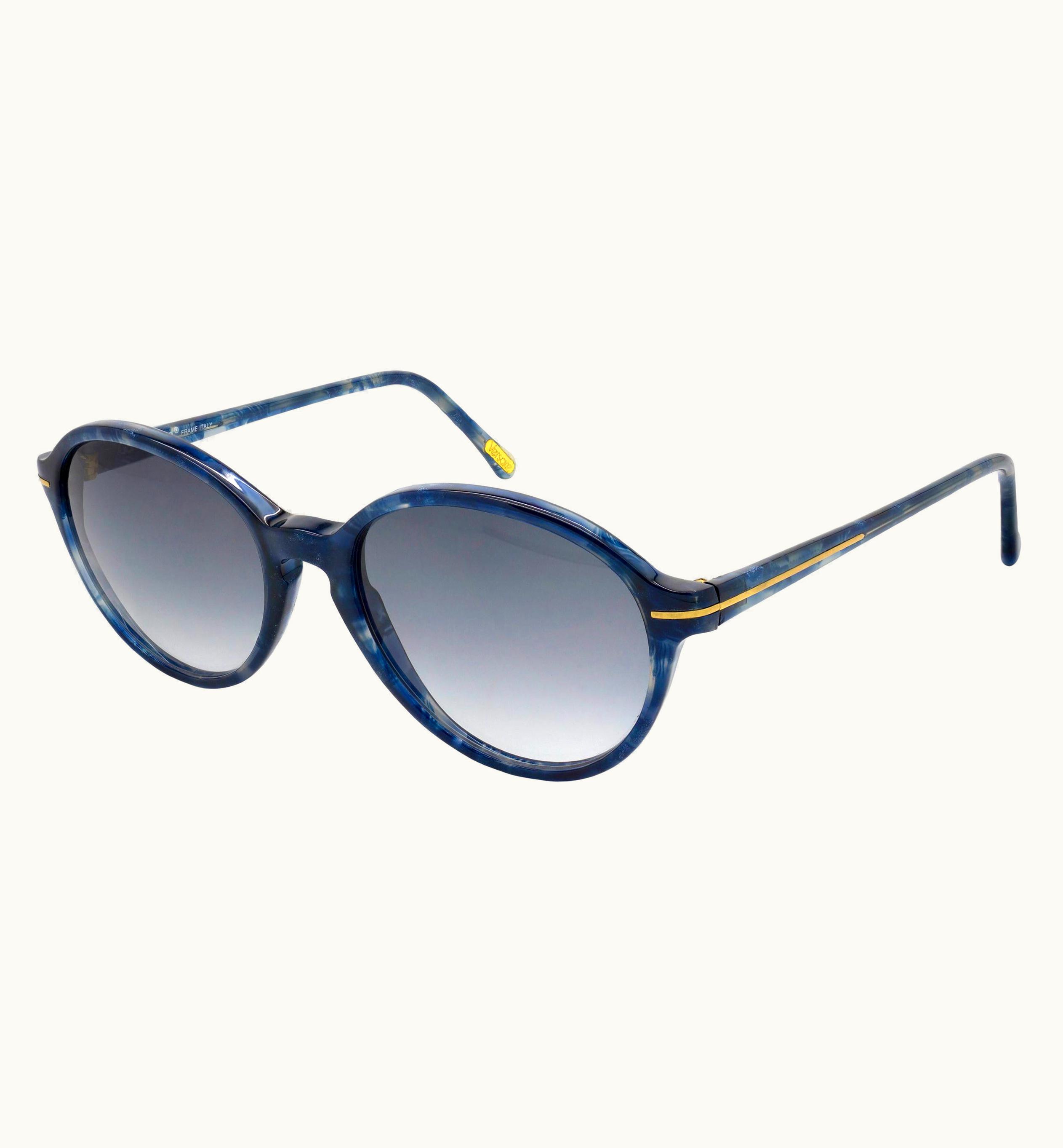 Versace Versace Blue Vintage Sunglasses 80s