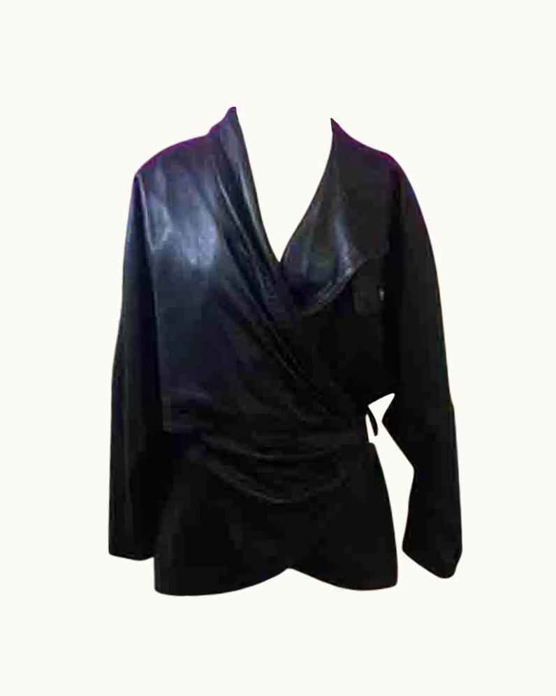 Gianni Versace Couture Gianni Versace Vintage Black Leather Jacket 1980s