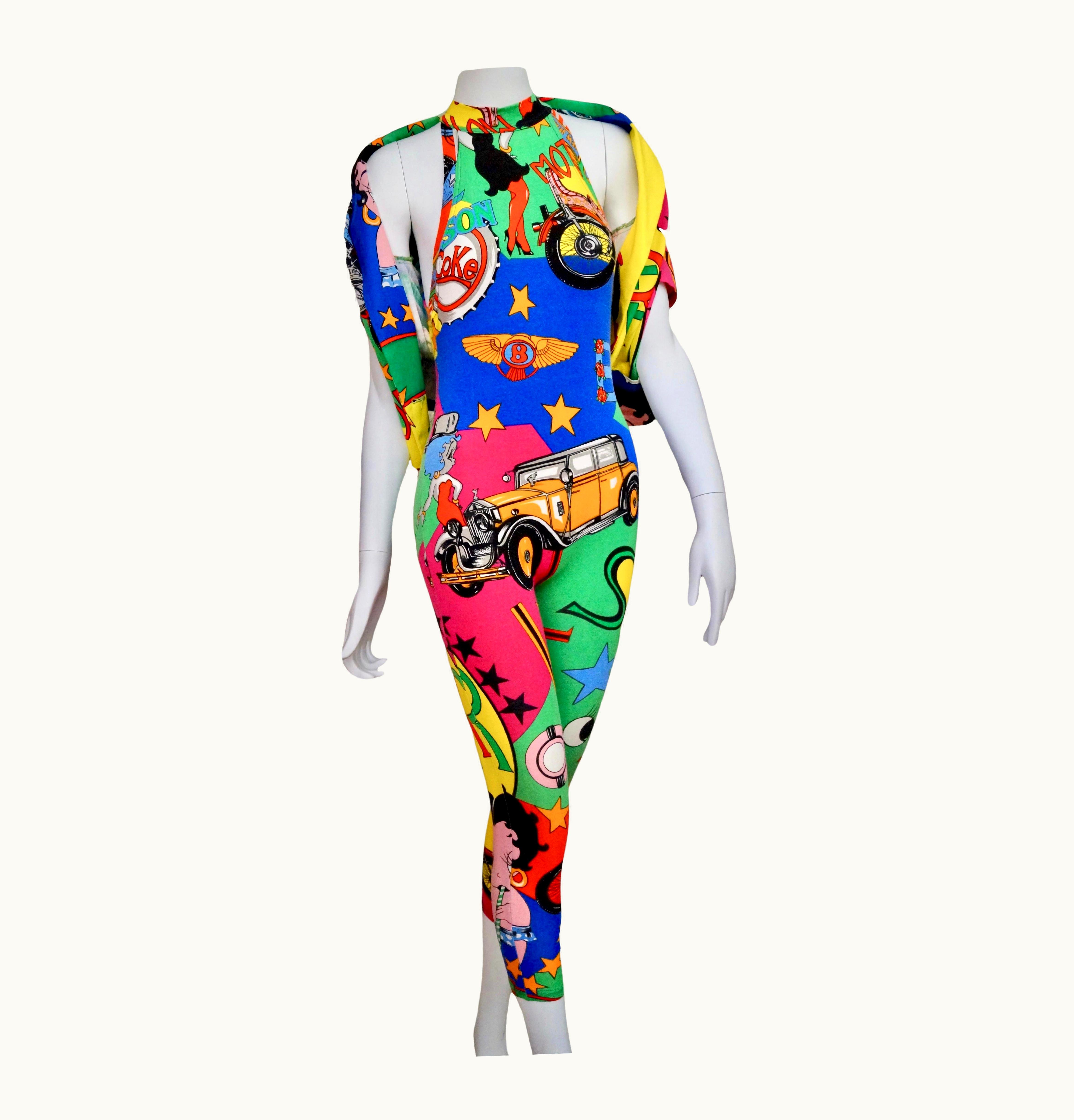 Versace Versace Jeans Couture Vintage 80s Betty Boop Jumpsuit And Jacket