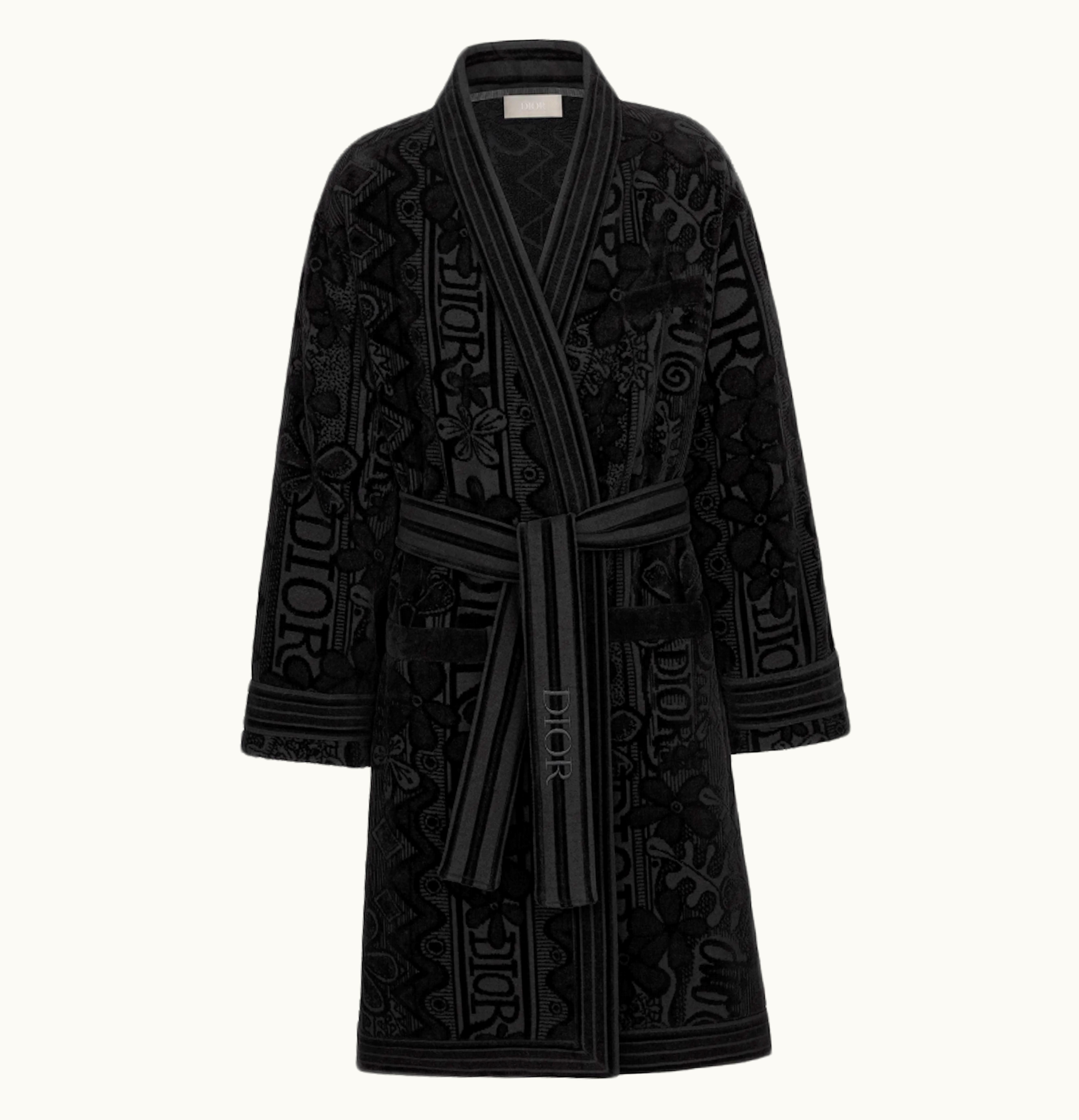 Dior Dior And Shawn Bath Robe Black