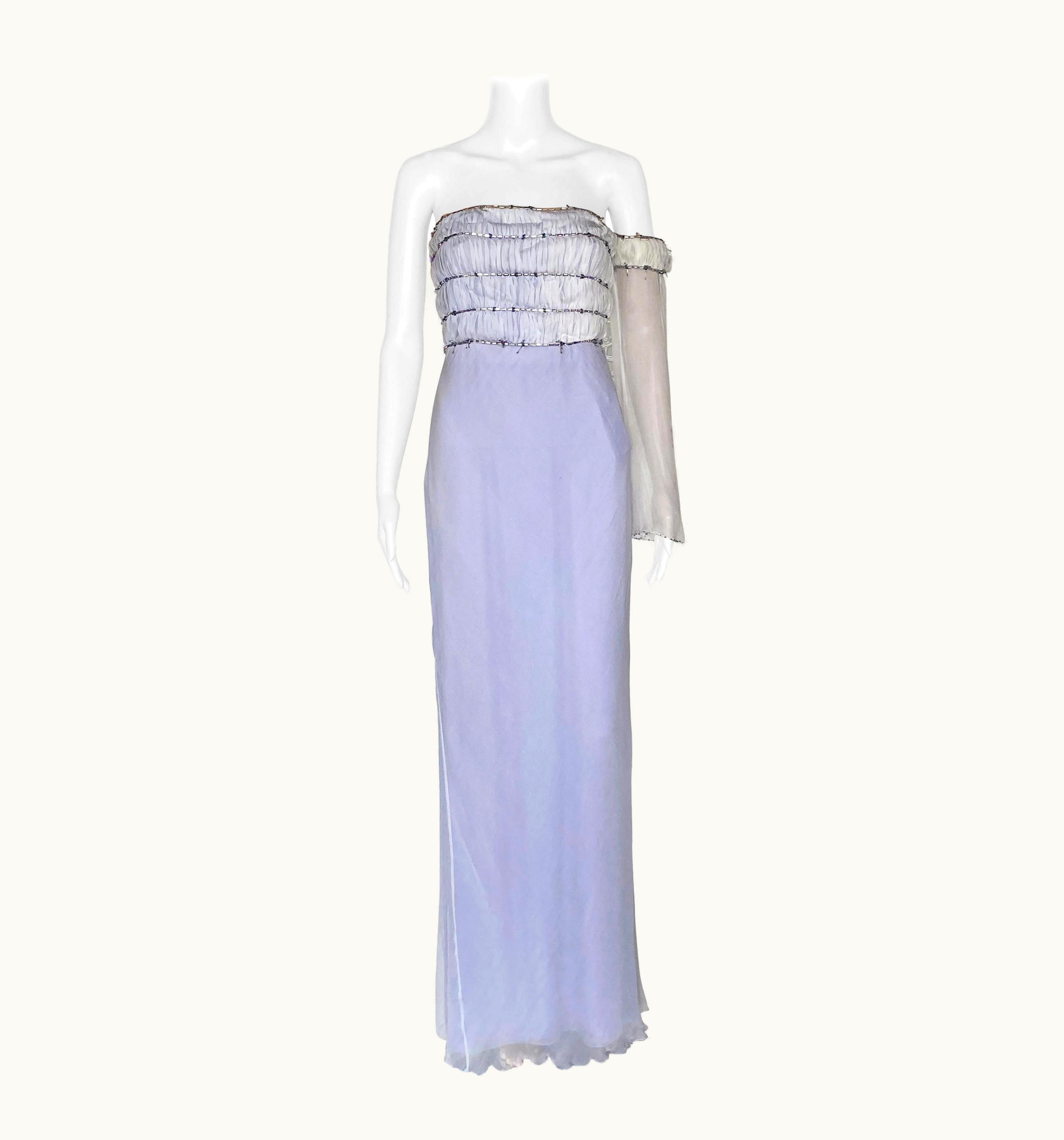Gianni Versace Couture AW 1998 Vintage Gianni Versace Couture Lilac Dress