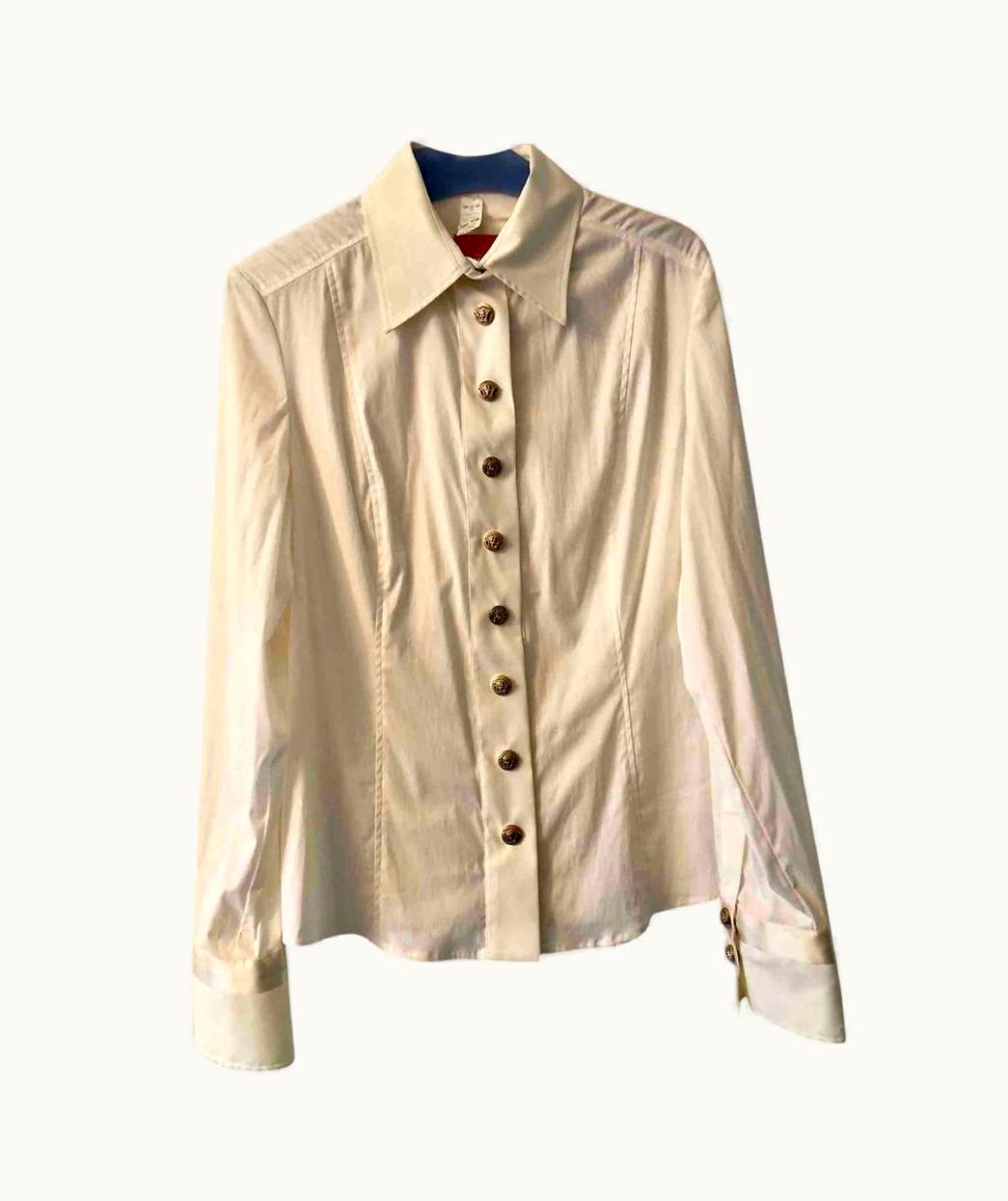 Versace Versace Cotton Shirt In White