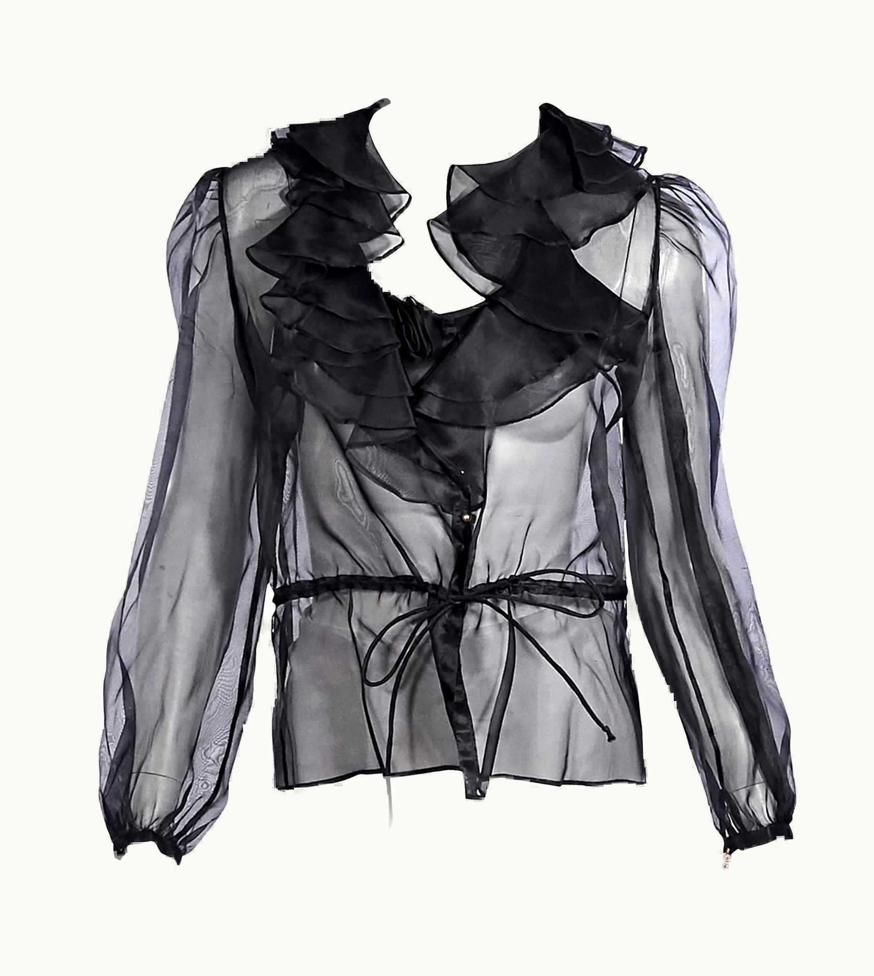 Gianni Versace Couture Metallic Vintage 80s Gianni Versace Mesh Top UZ0577587