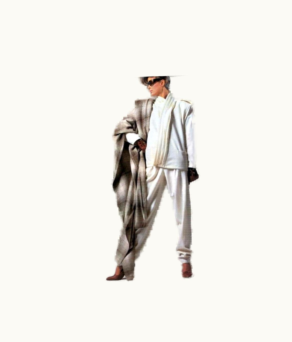 Versace Versace Documented Vintage 1980s Wool Suit As Seen In Vogue, September 1984