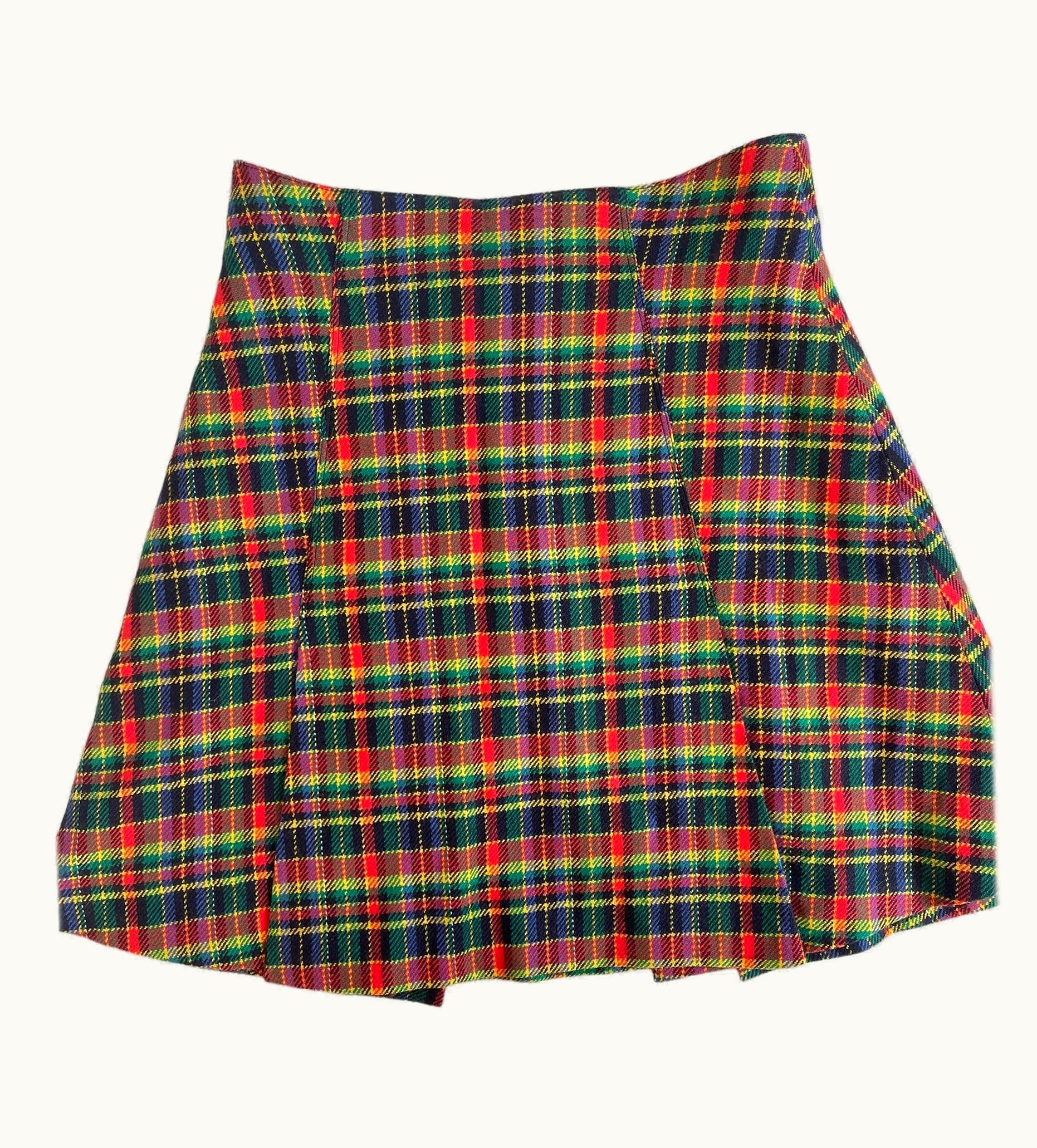 Gianni Versace Couture Vintage Gianni Versace Tartan Mini Skirt
