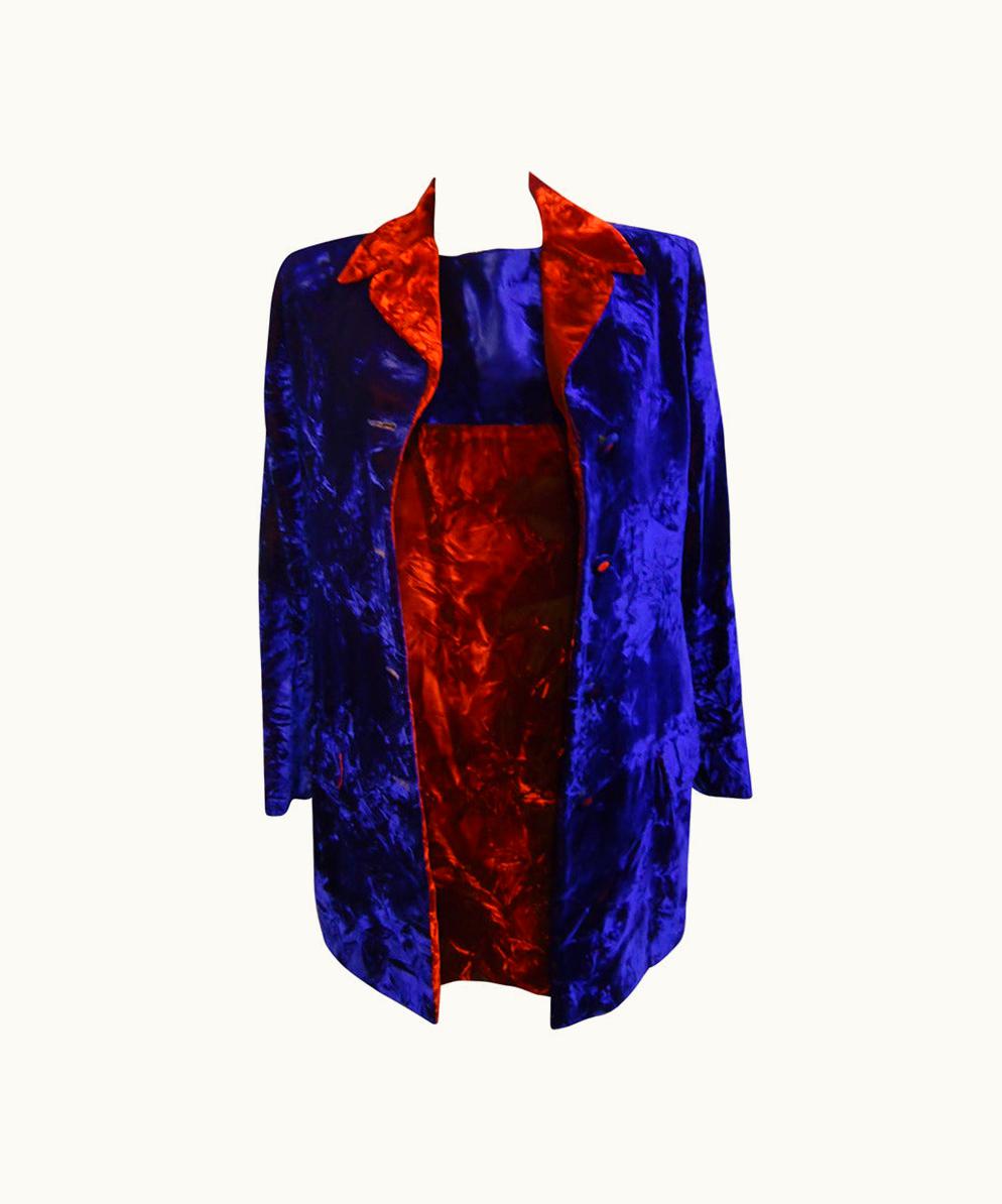 Gianni Versace Couture 1990s Istante Gianni Versace Dress And Overcoat Suit