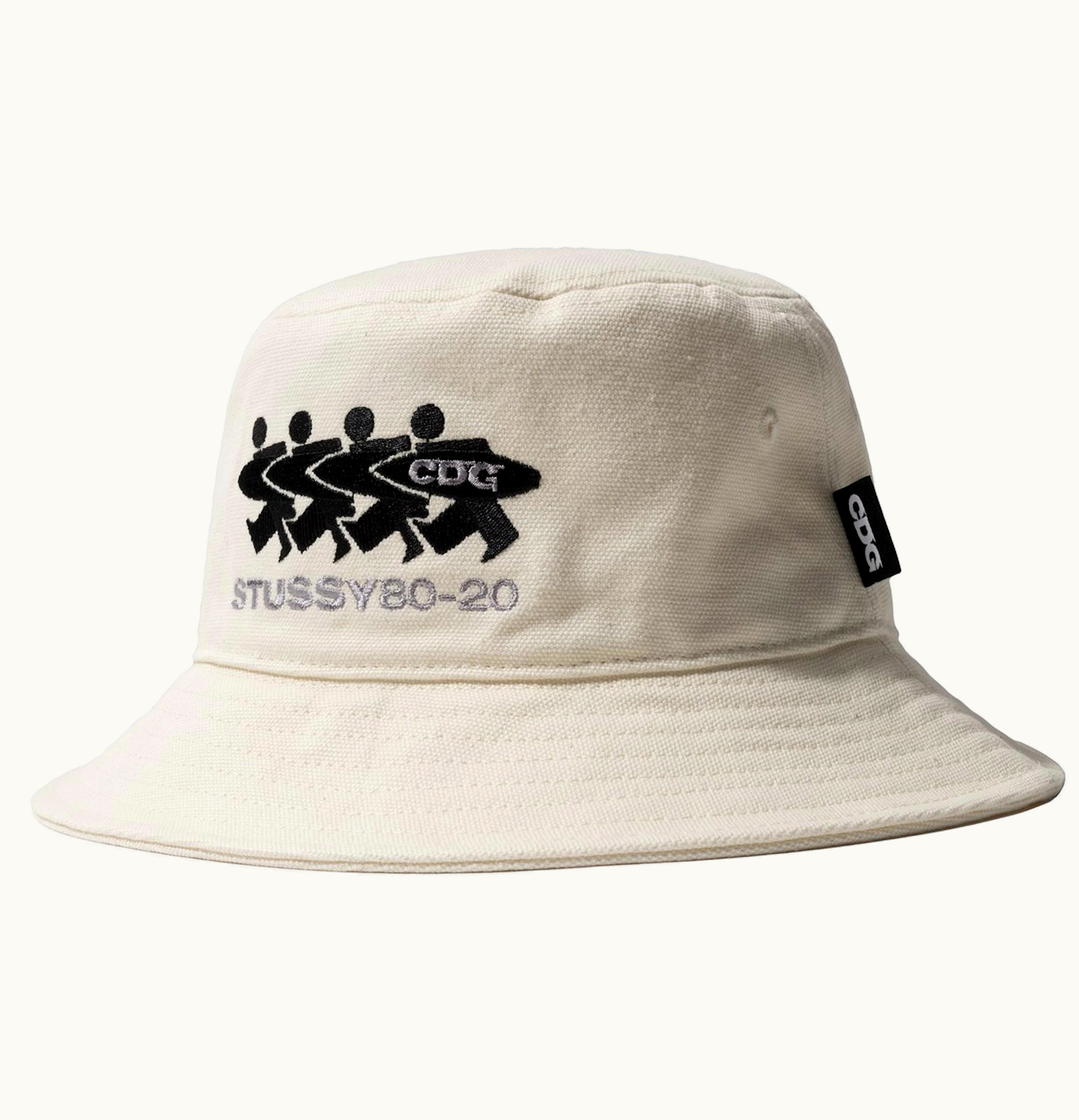 Stussy Stussy x CDG Canvas Bucket Hat Natural