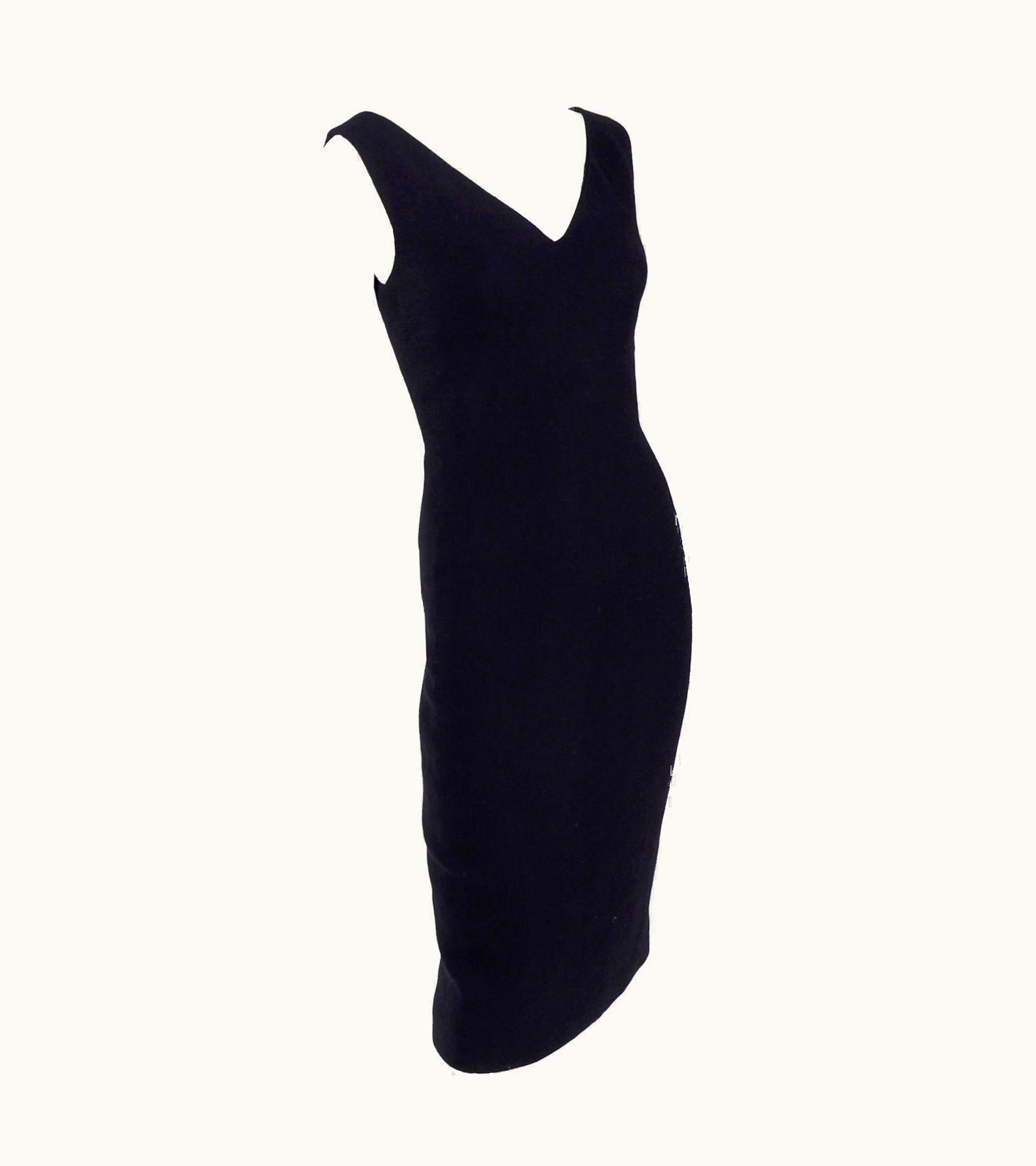 Gianni Versace Couture Deadstock WS/S Tags Gianni Versace Couture Vintage Little Black Dress 1995/96