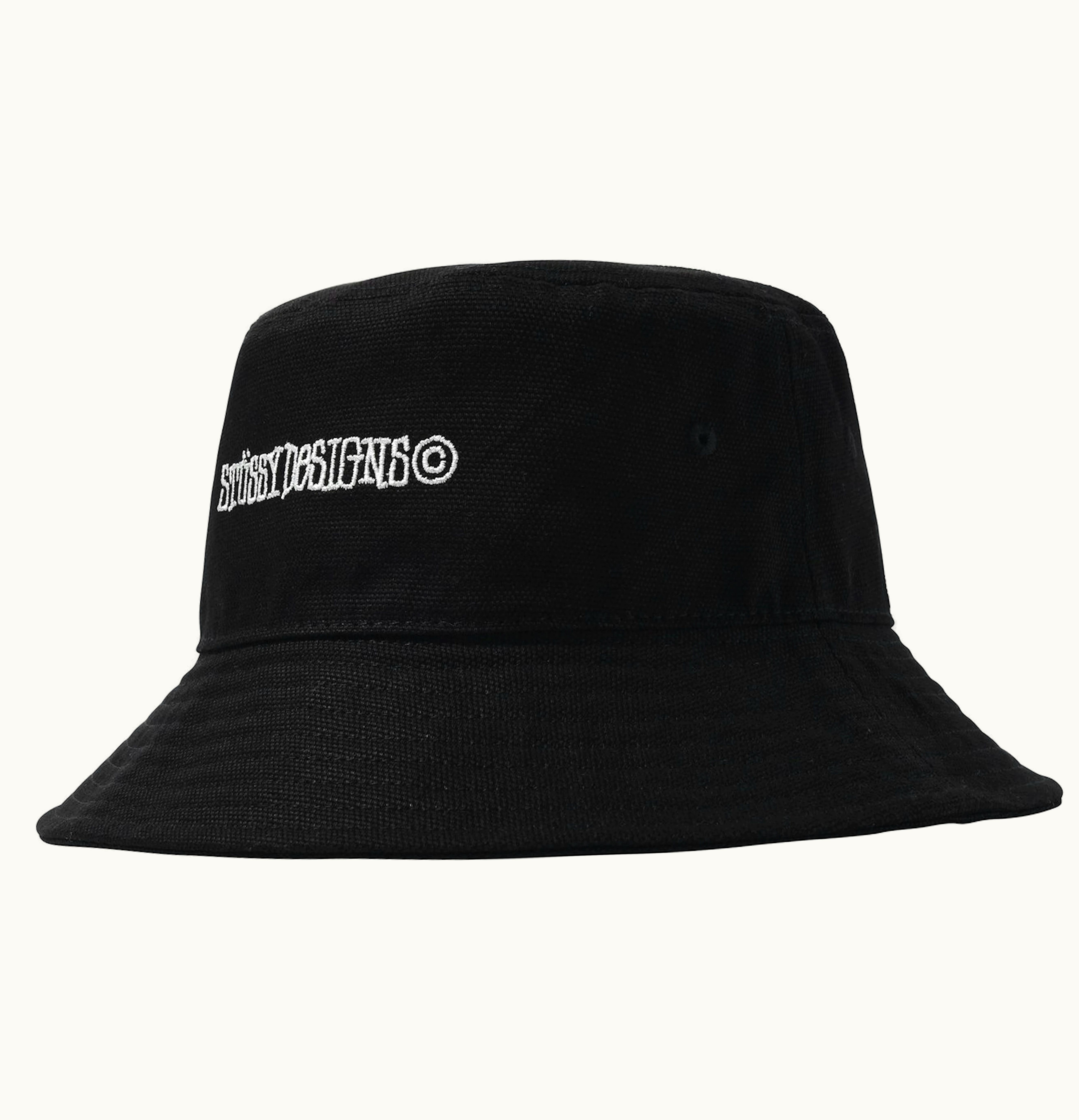 Stussy Stussy Canvas Wide Brim Bucket Hat Black