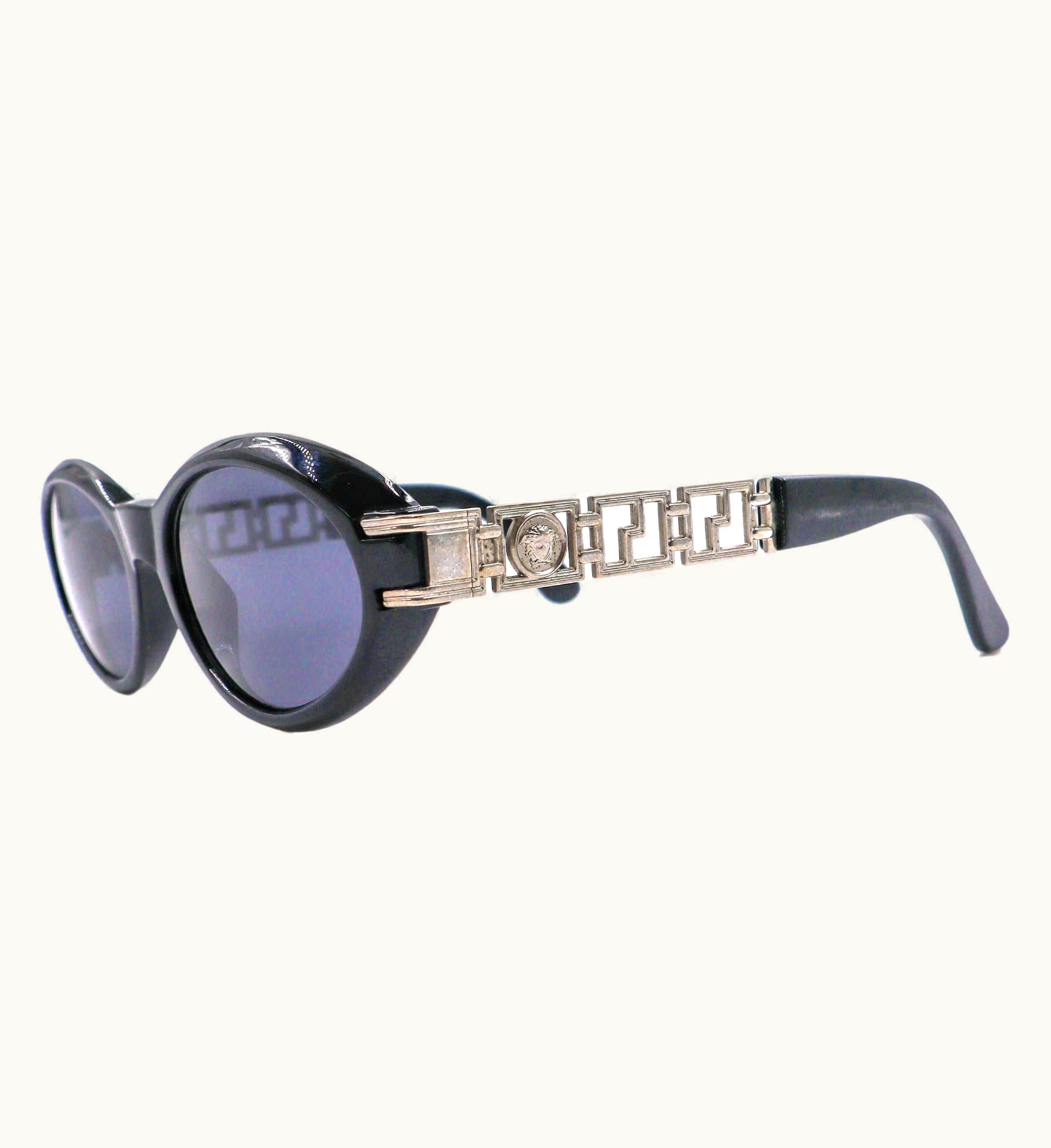 Gianni Versace Couture 1990' Gianni Versace Greca Medusa Silver Medallion Sunglasses UZ0577741