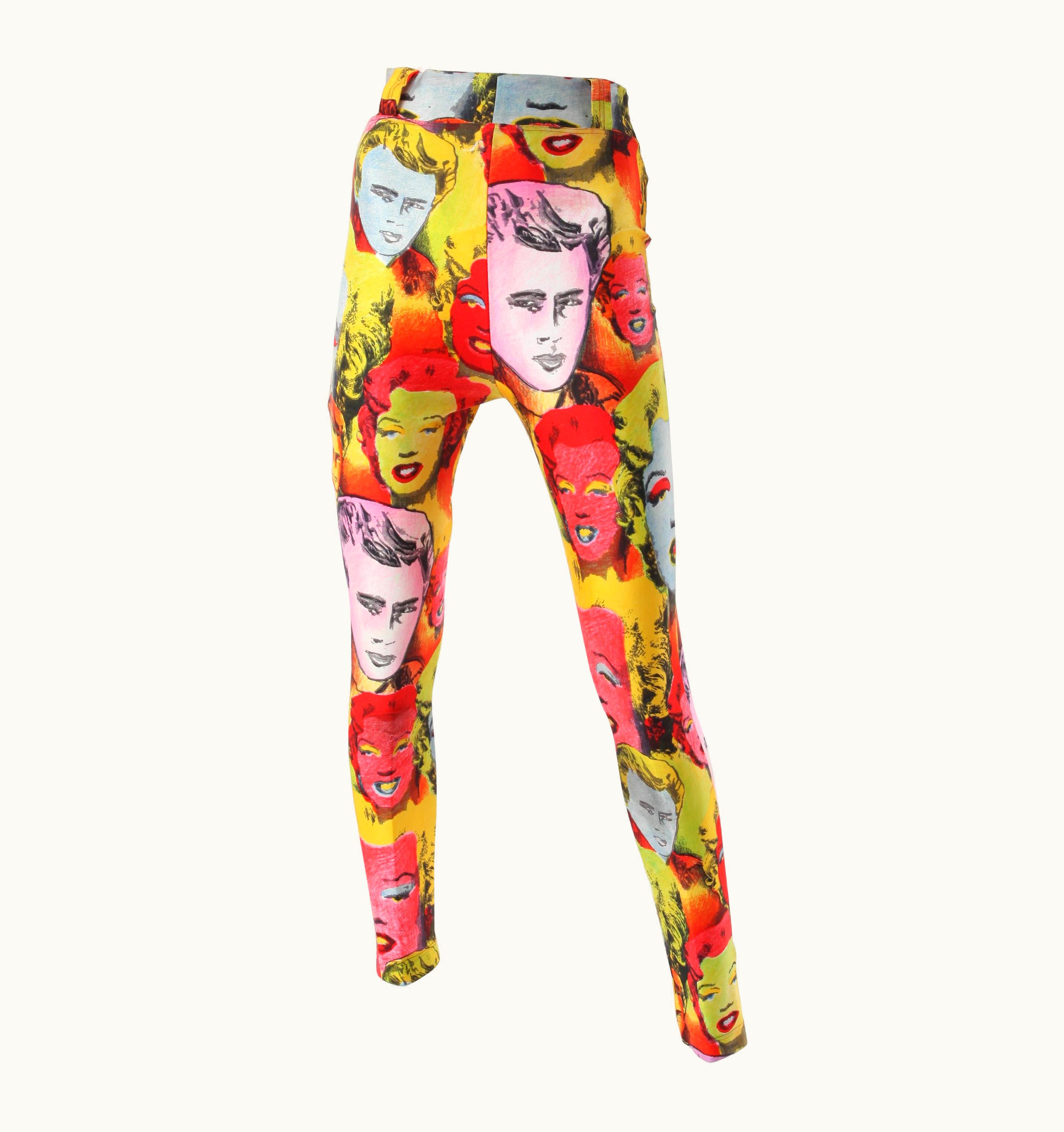 Gianni Versace Couture Gianni Versace Couture Andy Warhol Screen Printed Legging, C 1990